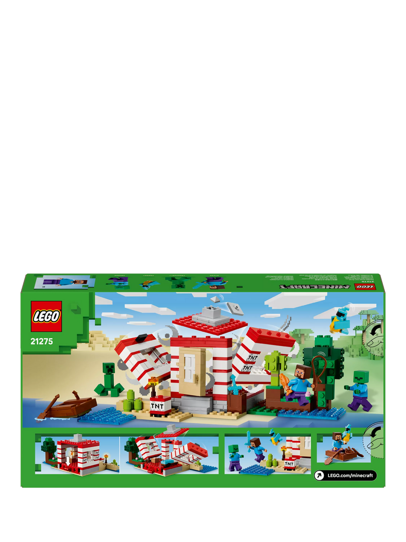 Lego Minecraft TNT Jungle House building set, UK version