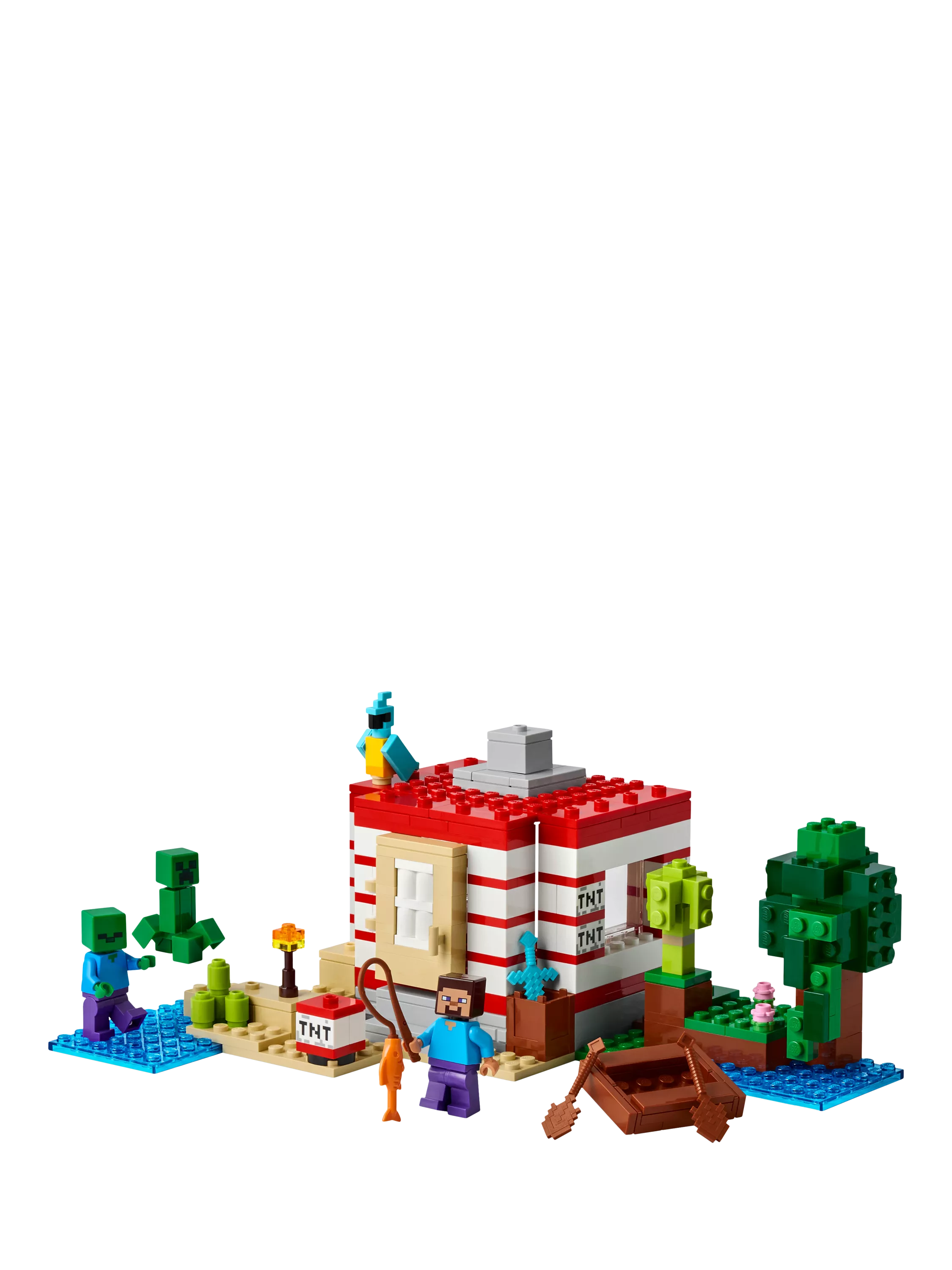 Lego Minecraft TNT Jungle House building set, UK version