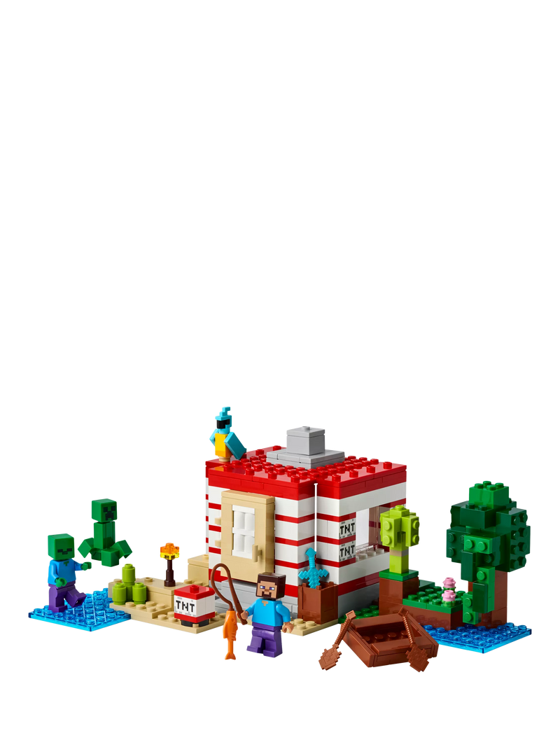 Lego Minecraft TNT Jungle House building set, UK version