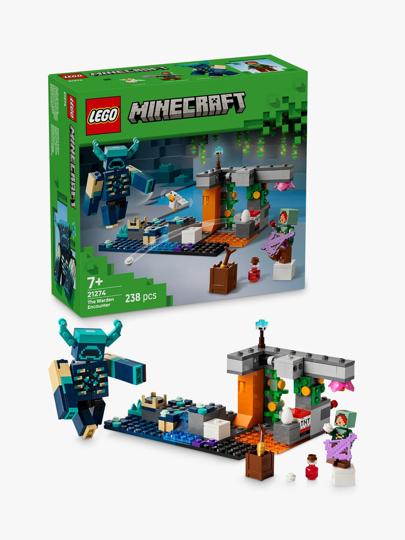 Lego Minecraft The Warden Encounter interactive building toy, UK version