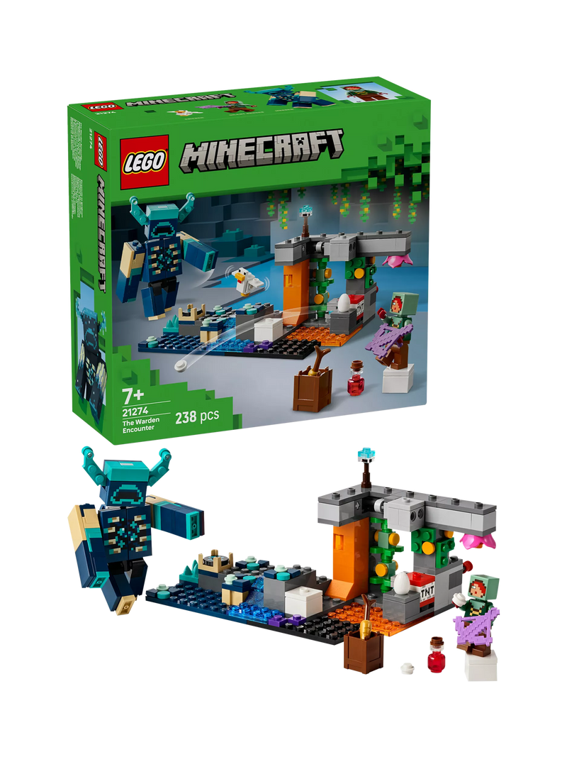 Lego Minecraft The Warden Encounter interactive building toy, UK version