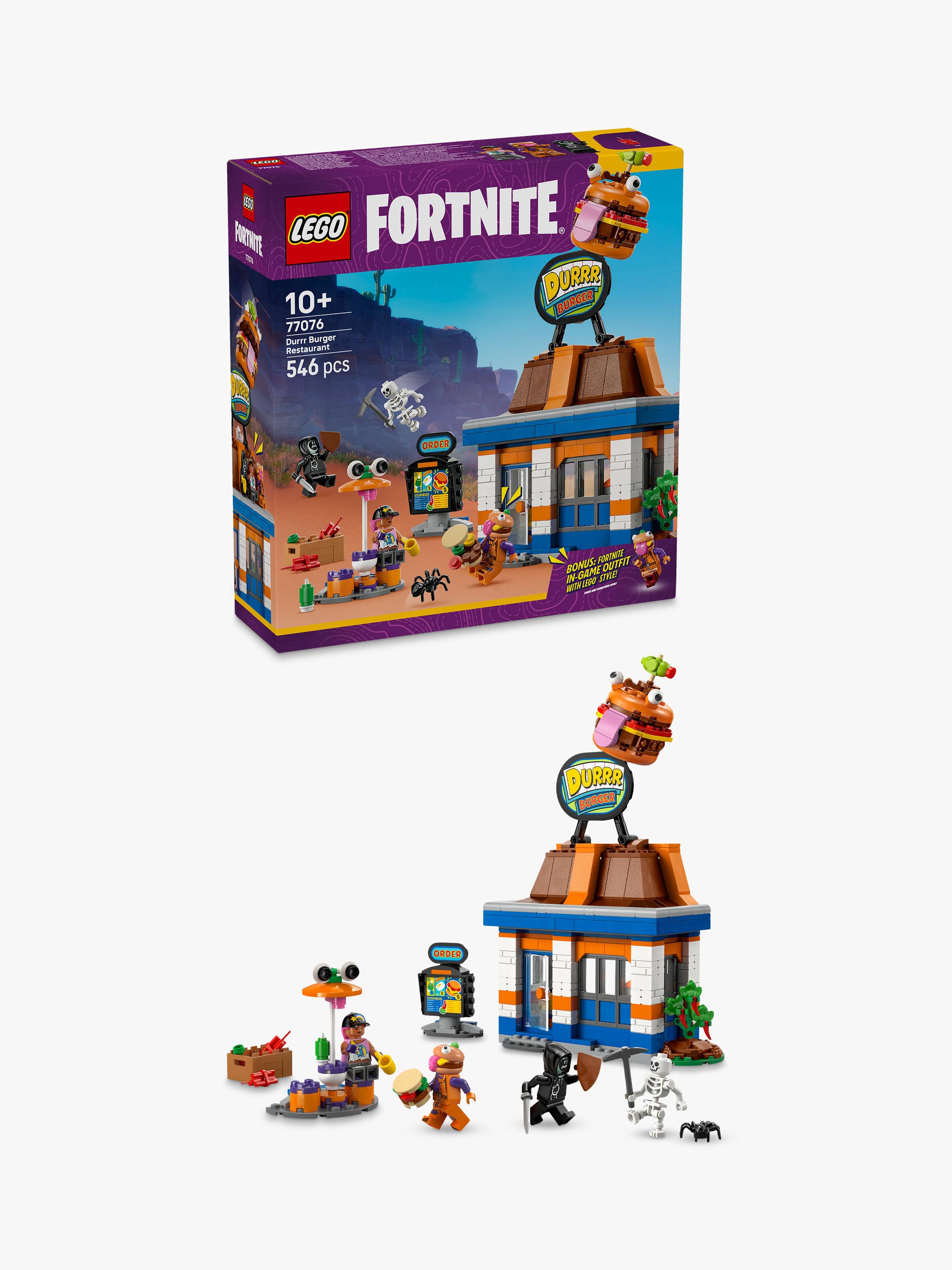 LEGO Fortnite Durrr Burger Restaurant toy building set, UK version