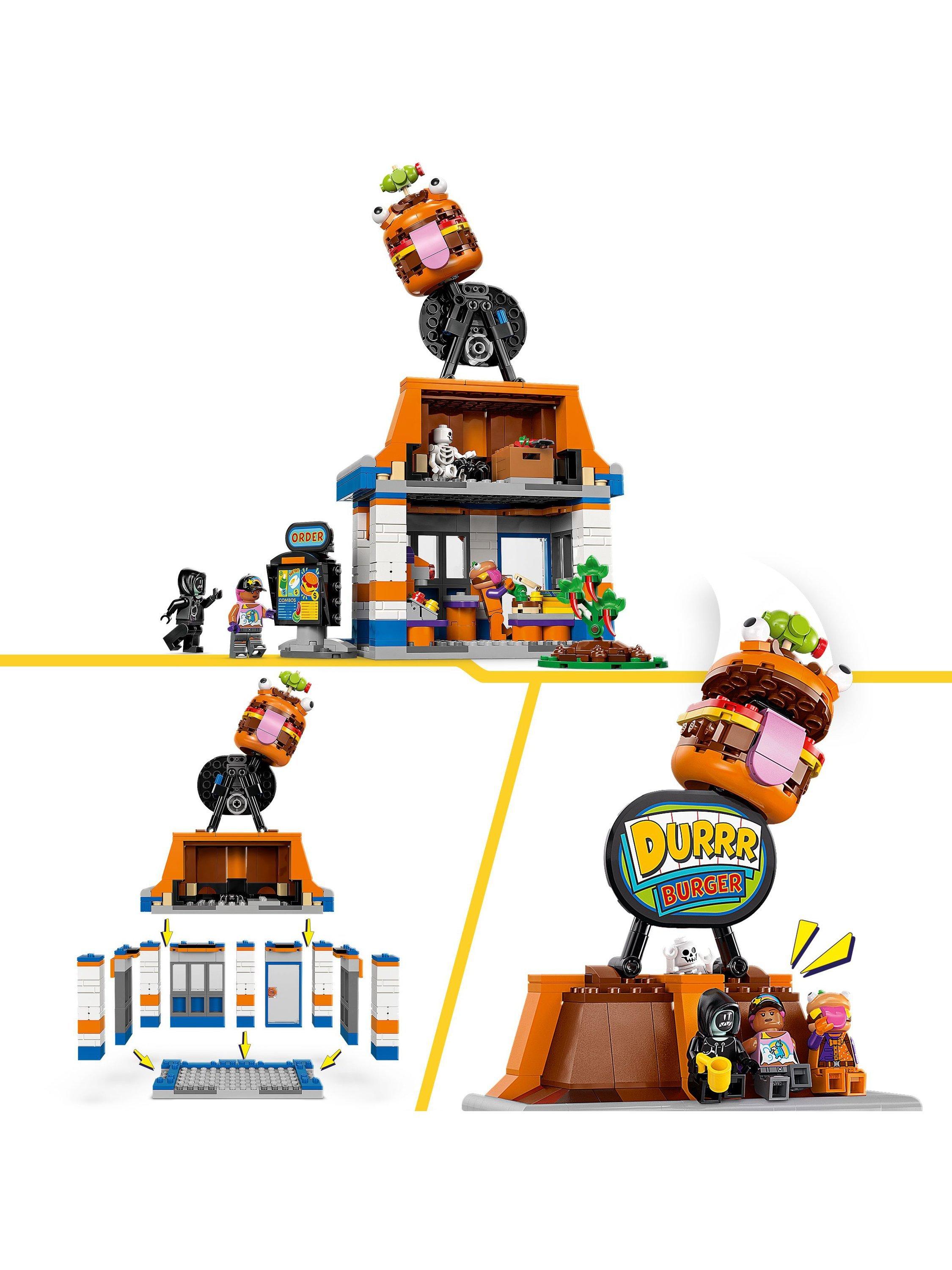 LEGO Fortnite Durrr Burger Restaurant toy building set, UK version