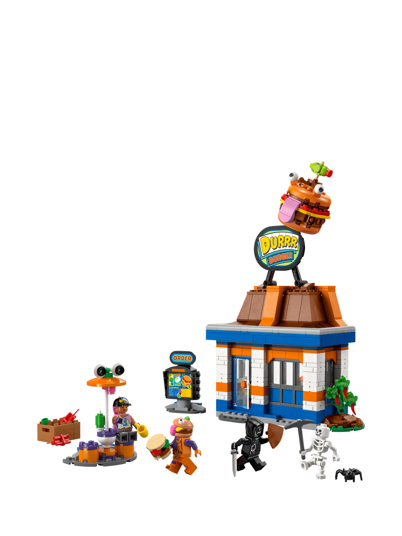 LEGO Fortnite Durrr Burger Restaurant toy building set, UK version
