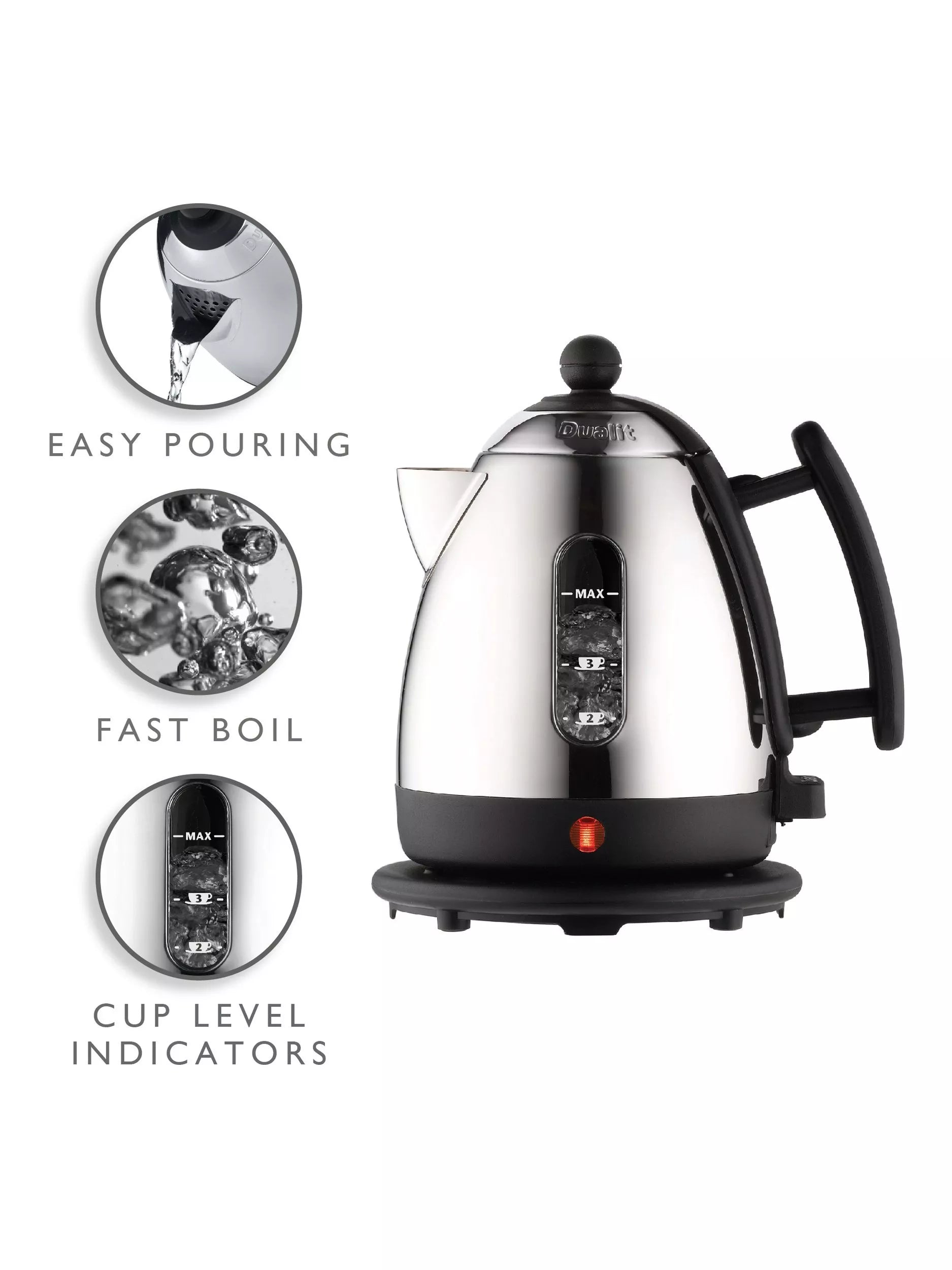 Dualit Lite kettle and toaster set black (British brand)
