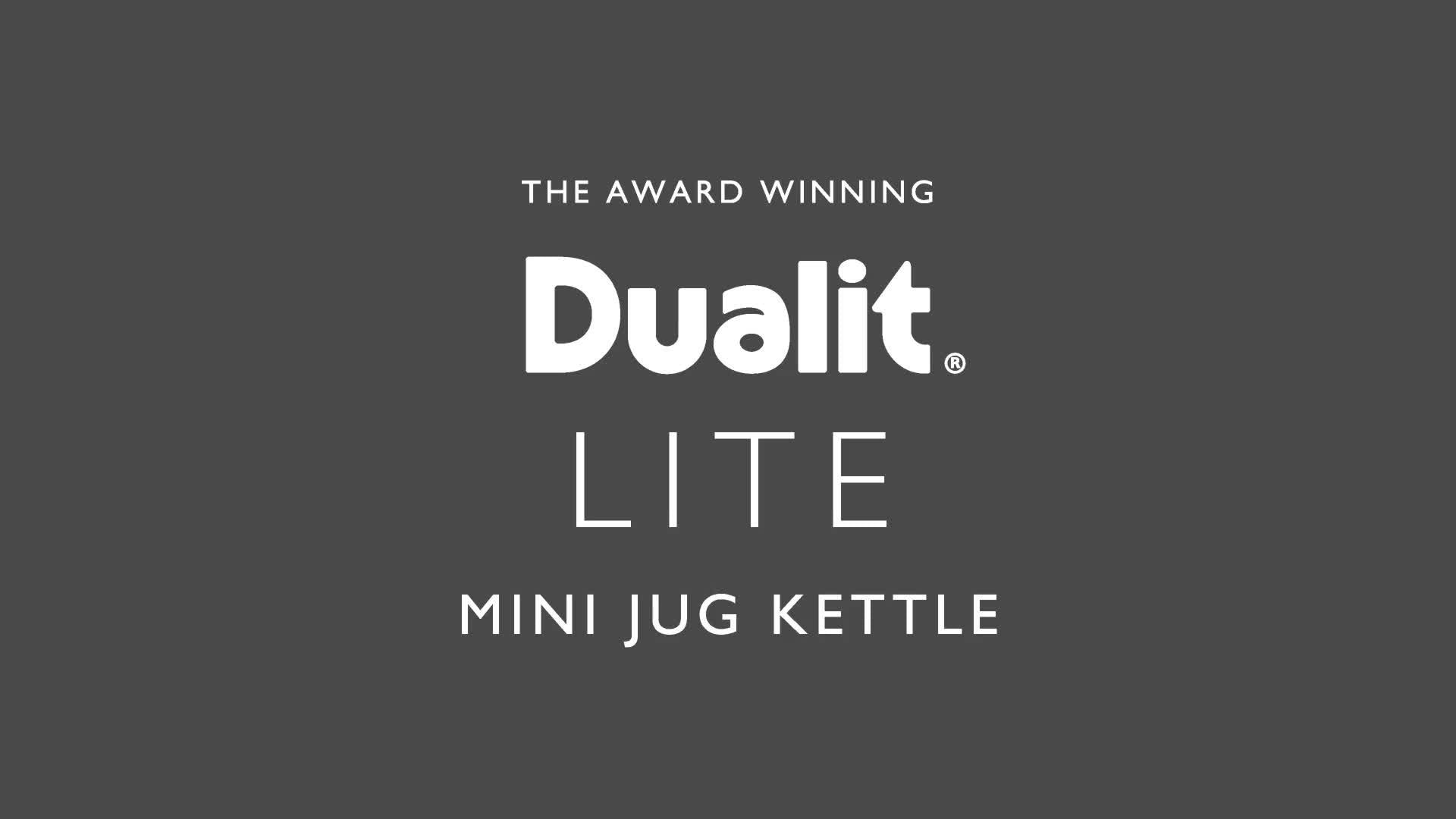 Dualit Lite kettle and toaster set black (British brand)