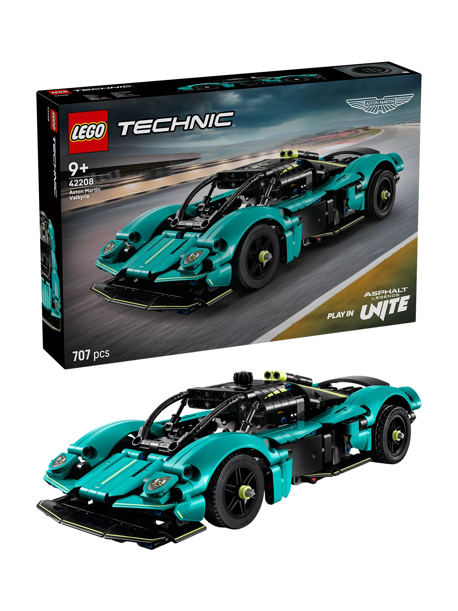 LEGO Aston Martin Valkyrie car building set, UK version