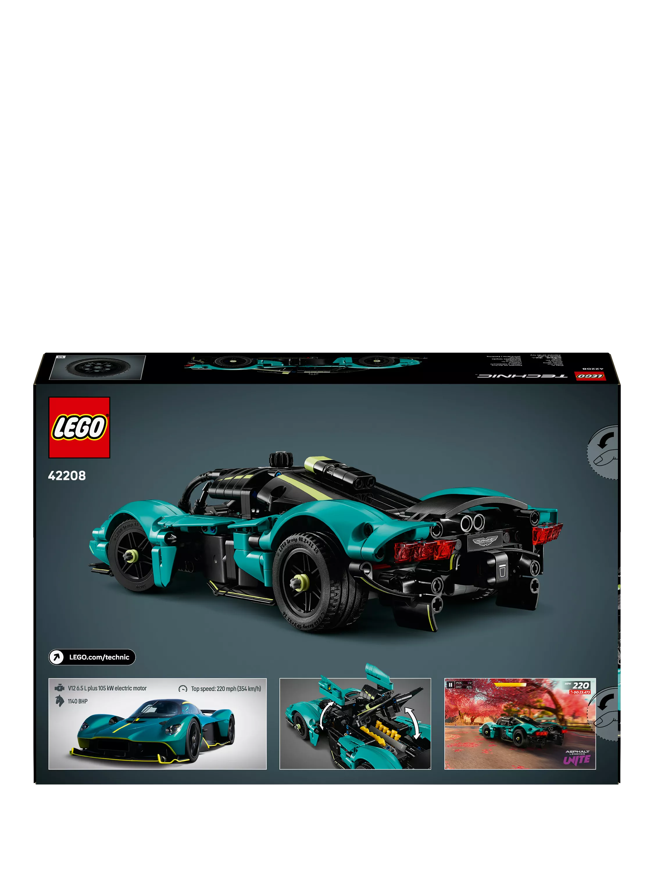 LEGO Aston Martin Valkyrie car building set, UK version