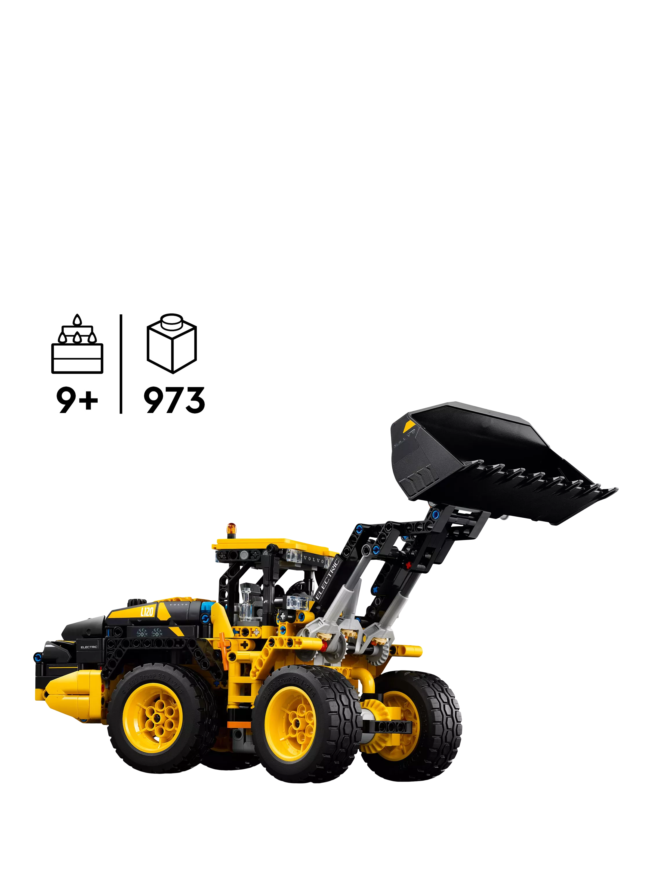 LEGO Technic L120 Electric Wheel Loader 973-piece construction toy, UK version