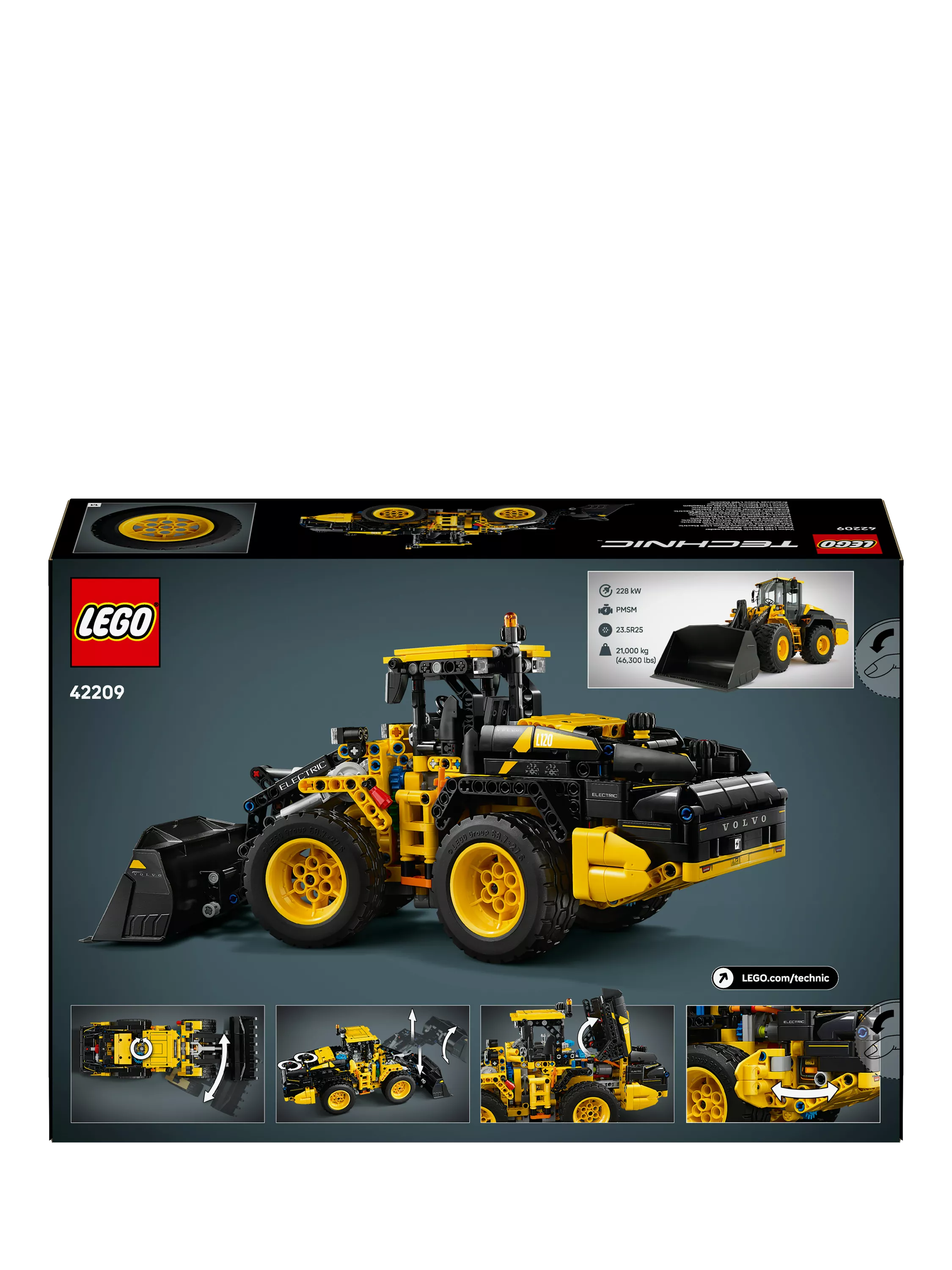 LEGO Technic L120 Electric Wheel Loader 973-piece construction toy, UK version