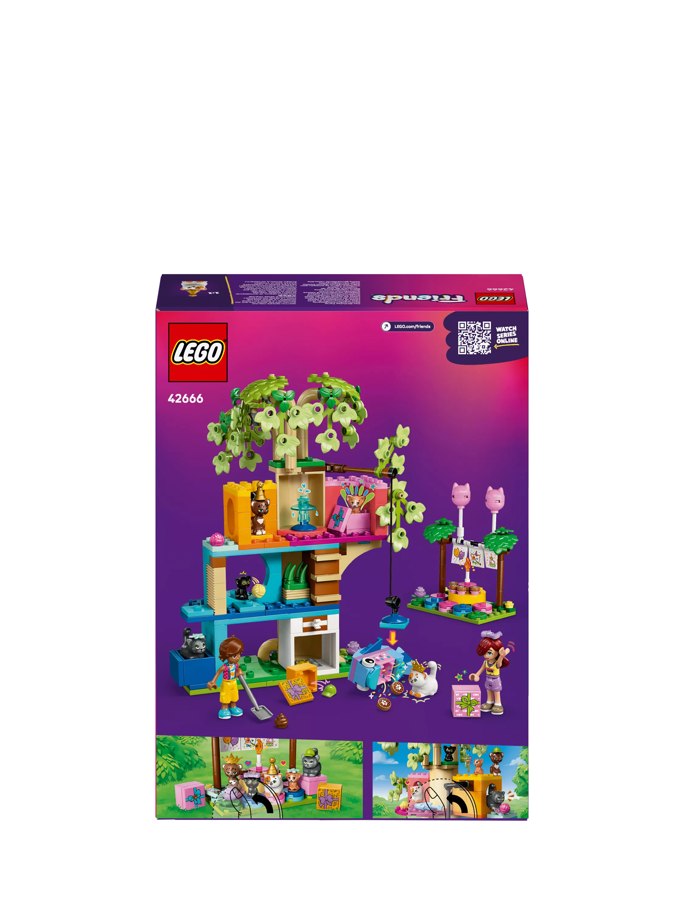 Lego Friends Cat Birthday Party and Tree House building set, UK version