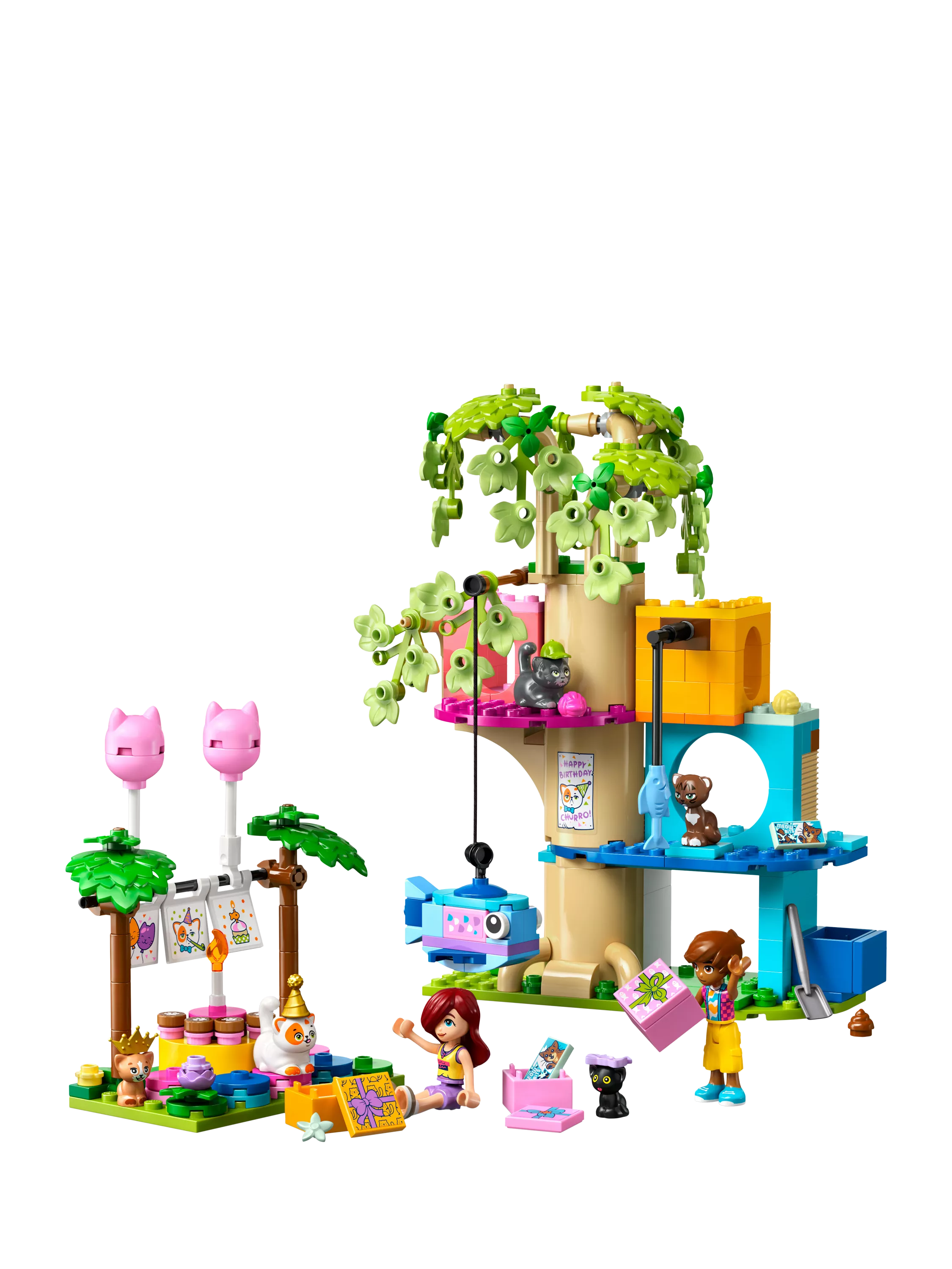 Lego Friends Cat Birthday Party and Tree House building set, UK version