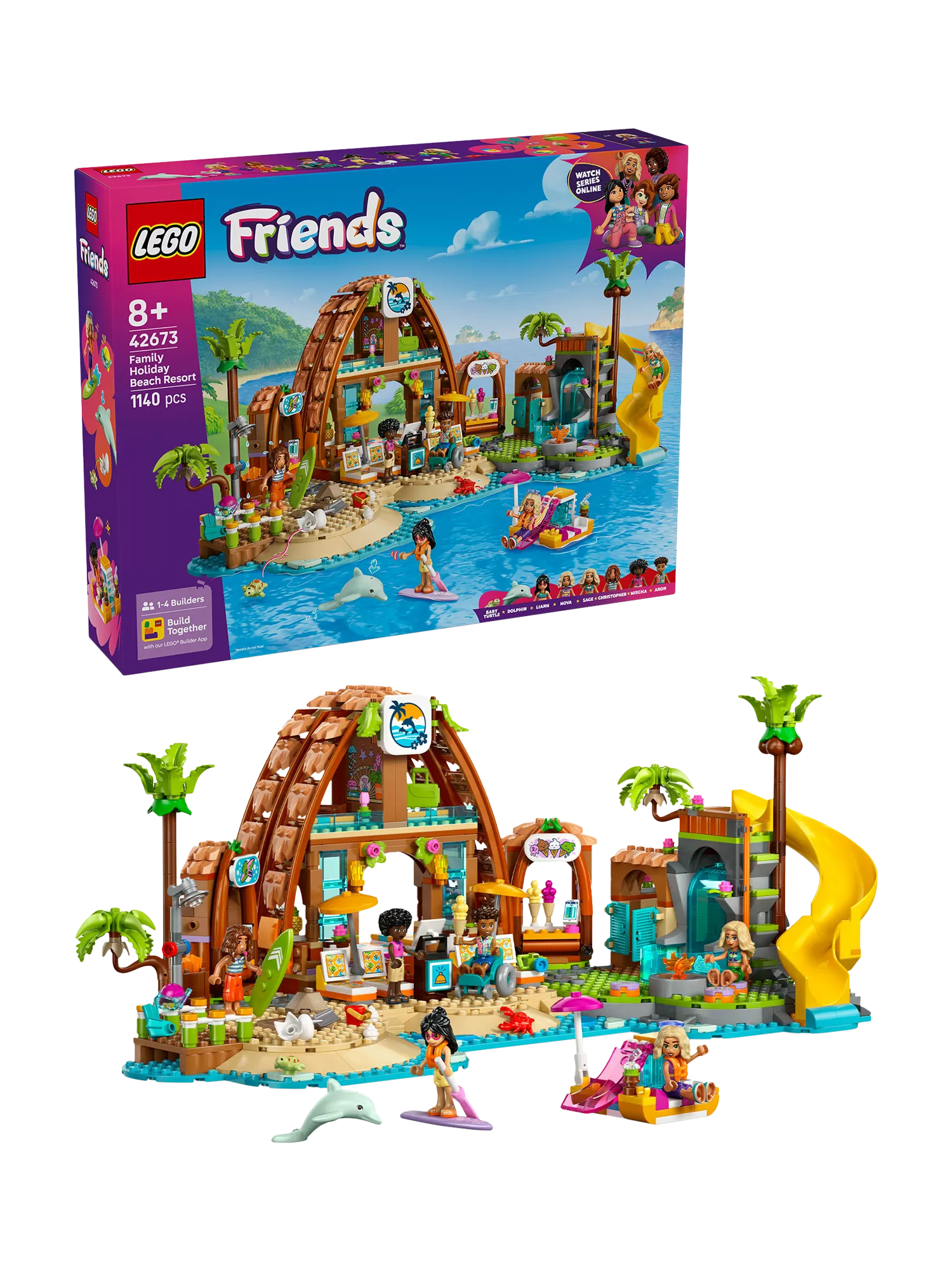 LEGO Friends Family Vacation Beach Resort building set, UK version