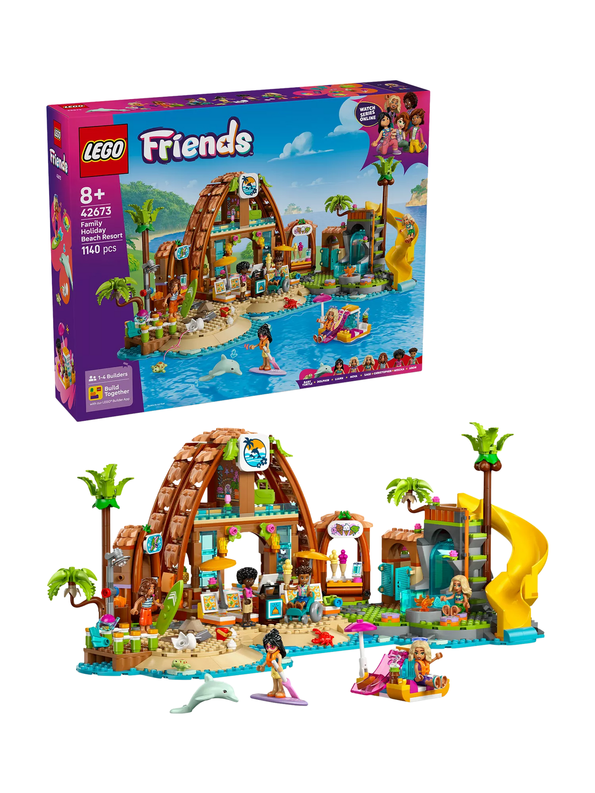 LEGO Friends Family Vacation Beach Resort building set, UK version