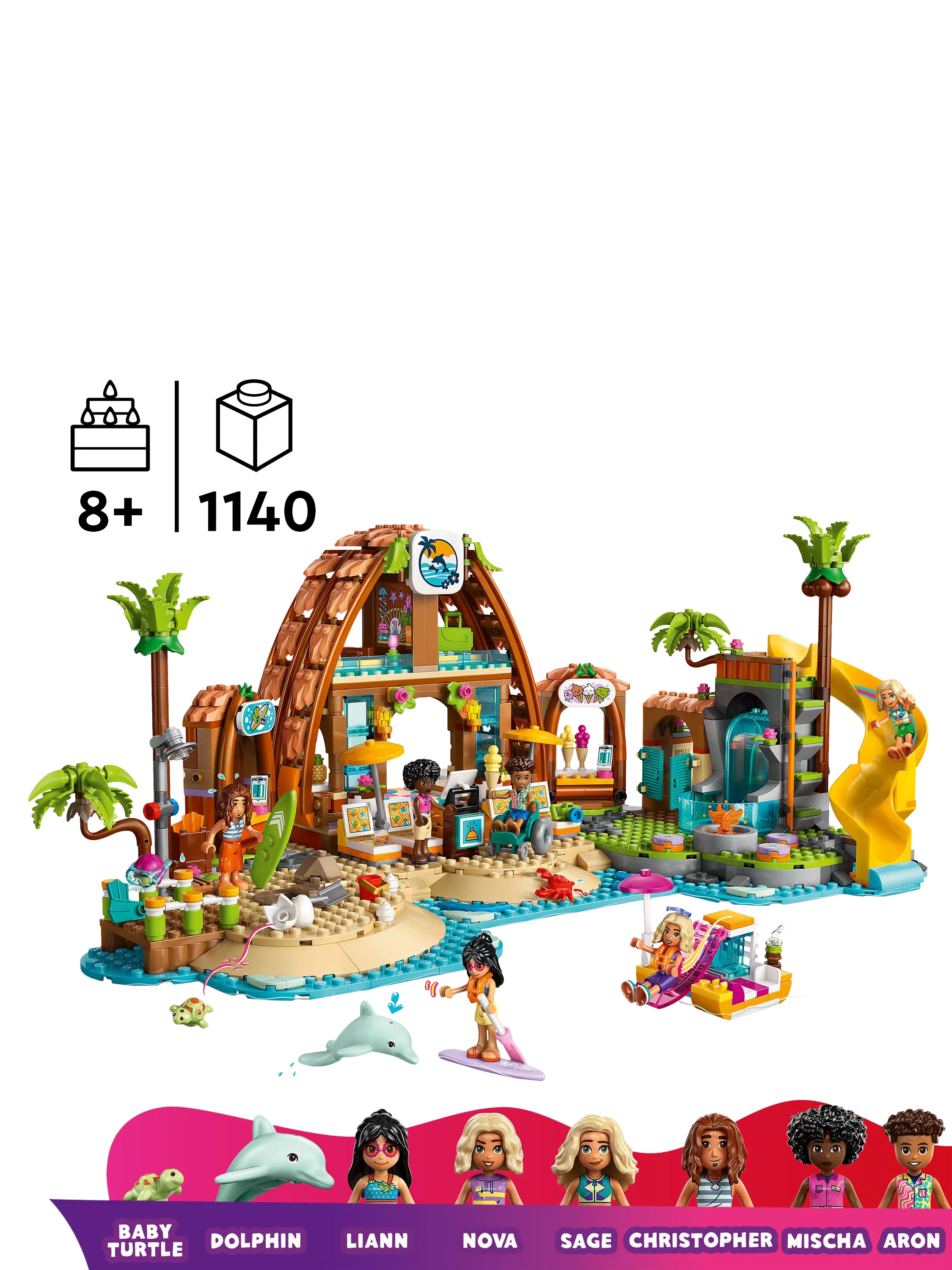 LEGO Friends Family Vacation Beach Resort building set, UK version