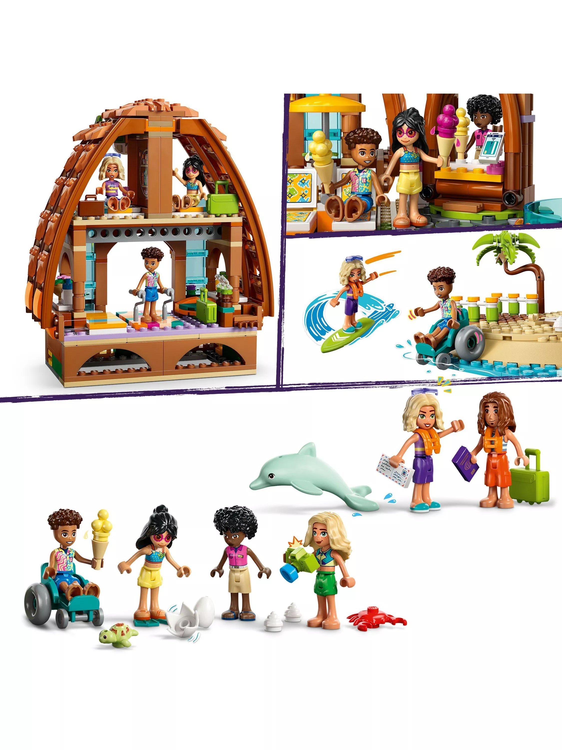 LEGO Friends Family Vacation Beach Resort building set, UK version