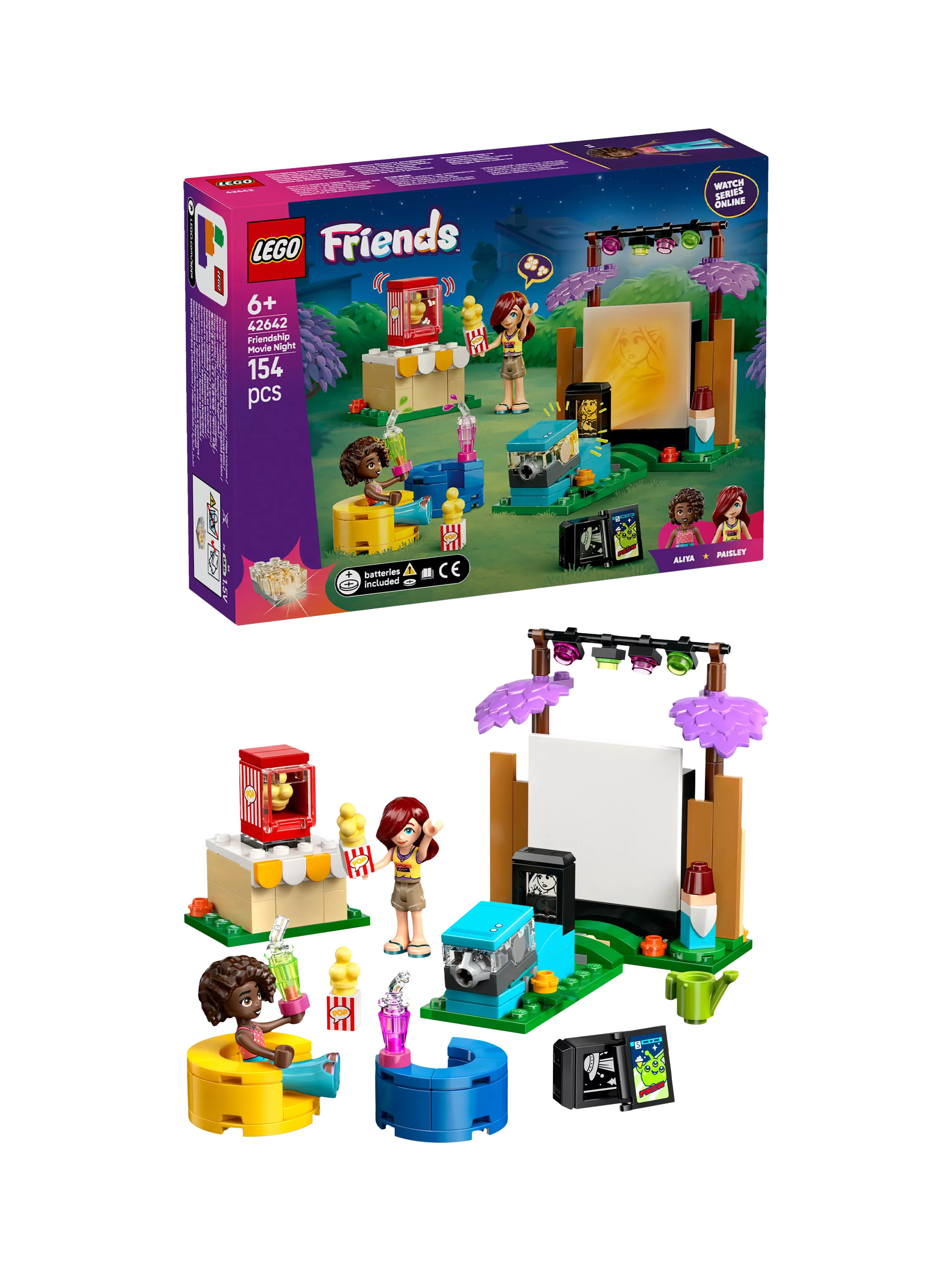 LEGO Friends Friendship Movie Night construction set, UK version