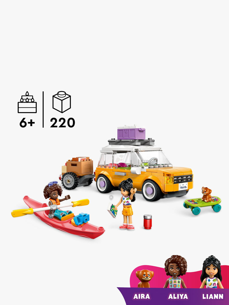 LEGO Friends road trip car with trailer minidolls, UK version