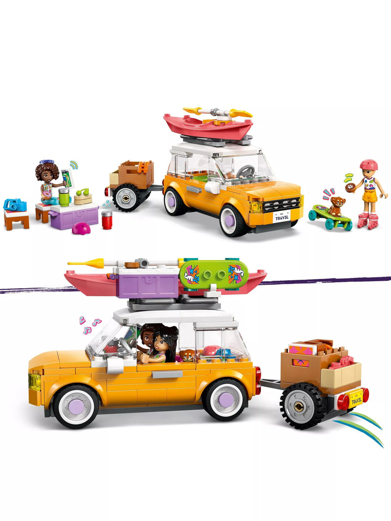 LEGO Friends road trip car with trailer minidolls, UK version