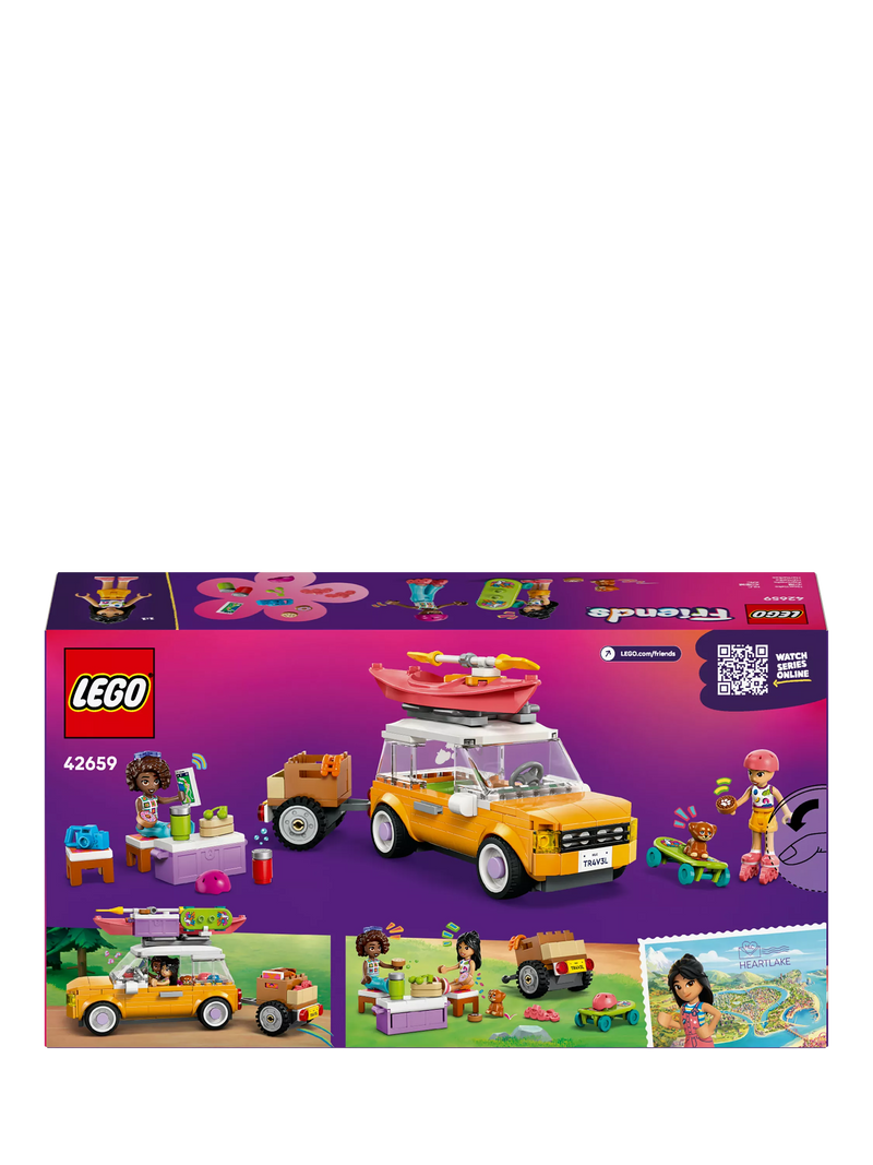 LEGO Friends road trip car with trailer minidolls, UK version