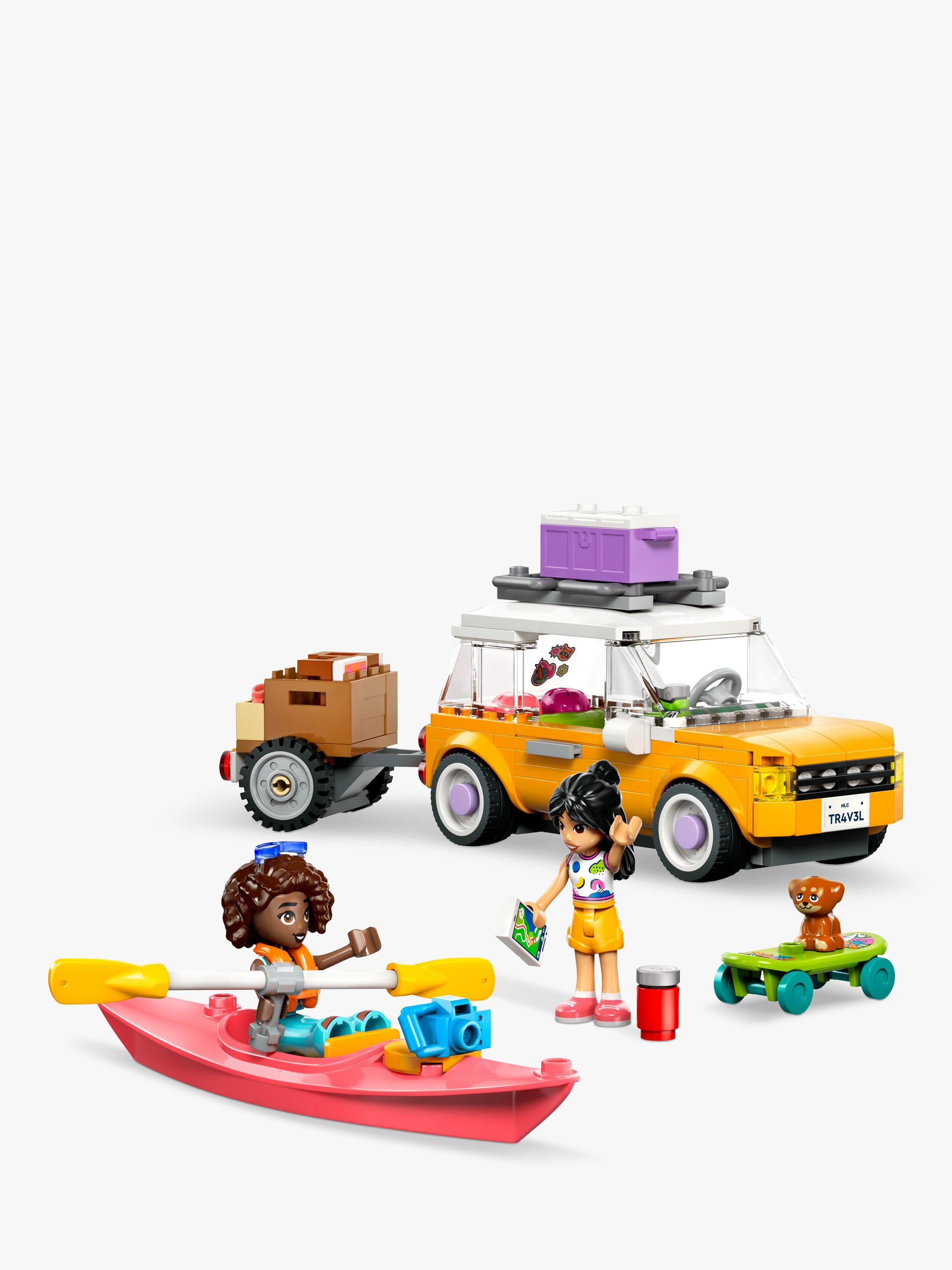 LEGO Friends road trip car with trailer minidolls, UK version