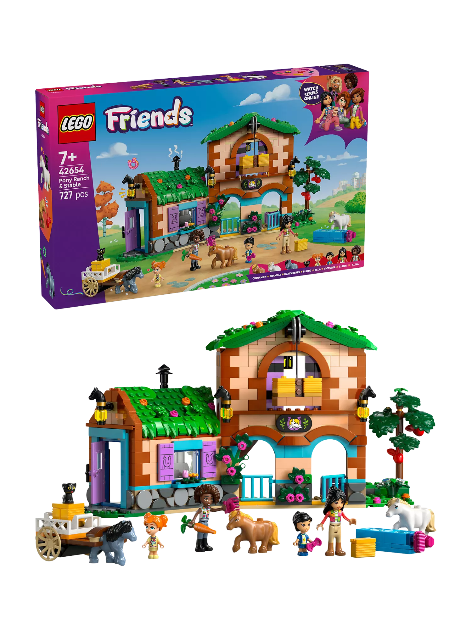 LEGO Friends Pony Ranch building set 727 pieces (British brand)