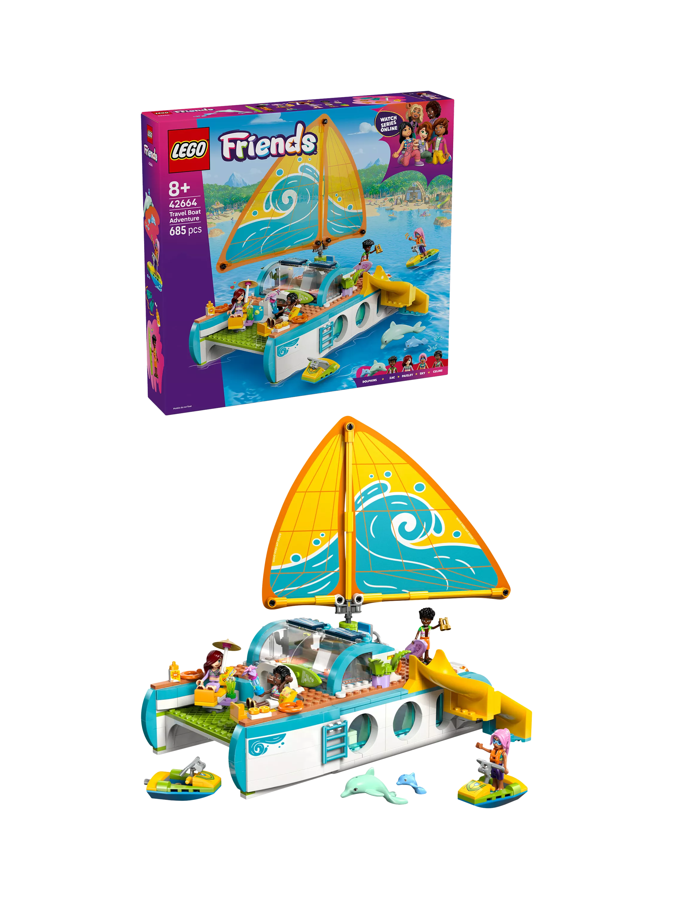LEGO Friends Travel Boat Adventure building set, UK version