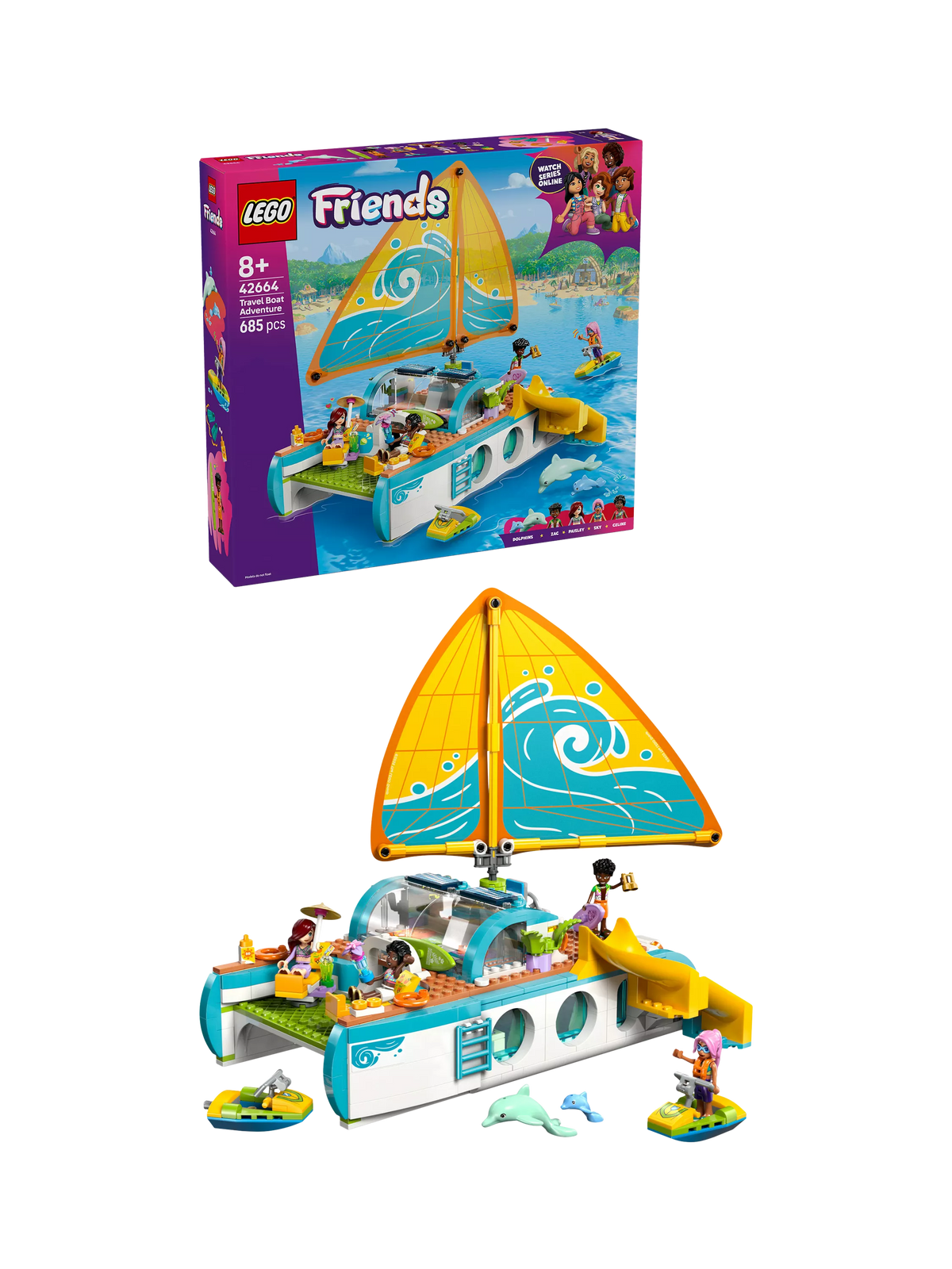 LEGO Friends Travel Boat Adventure building set, UK version