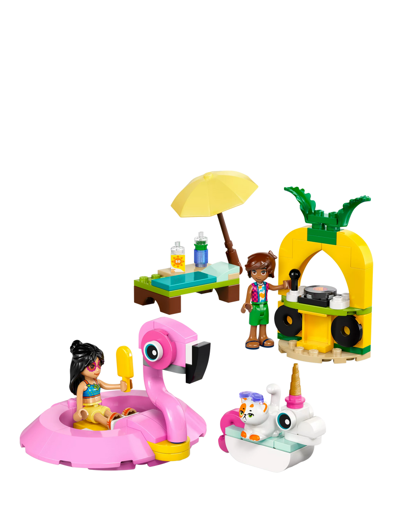 LEGO Friends Unicorn & Flamingo Pool Party building set, UK version