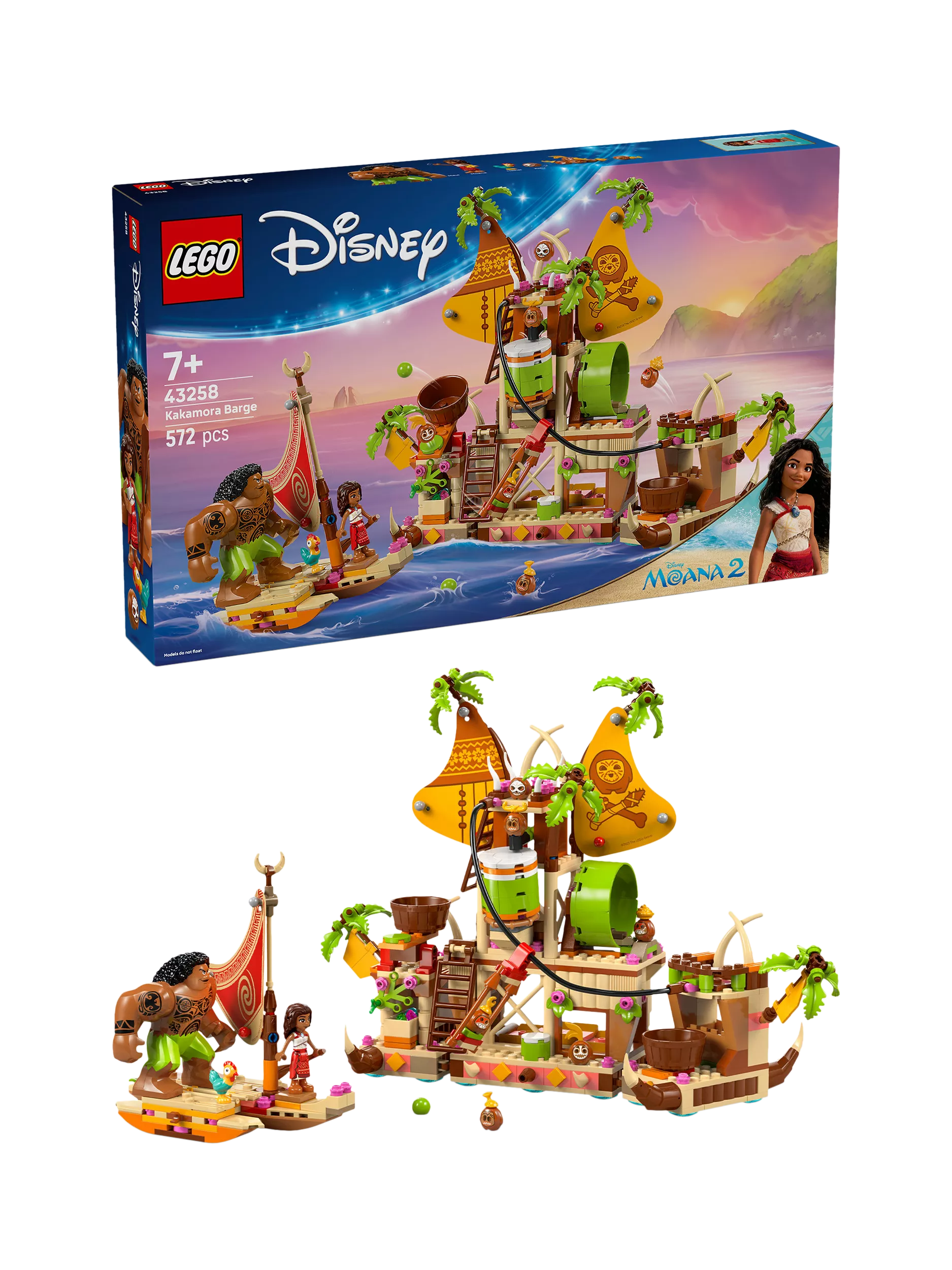 LEGO Disney Moana 2 Kakamora Barge construction set, UK version