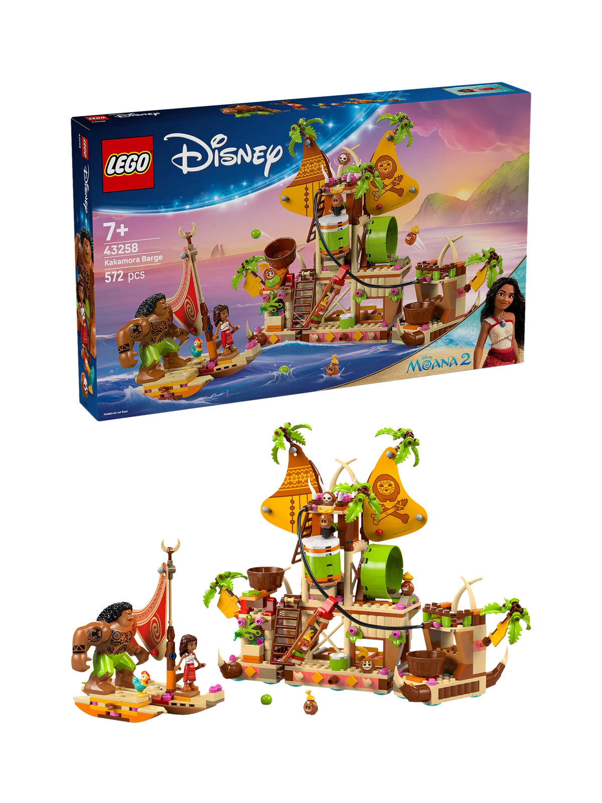 LEGO Disney Moana 2 Kakamora Barge construction set, UK version