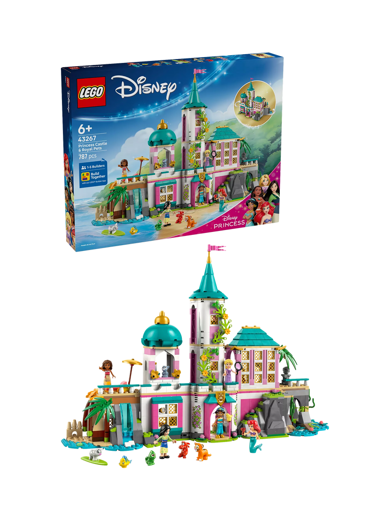 LEGO Disney Princess Castle & Royal Pets building toy set, UK version