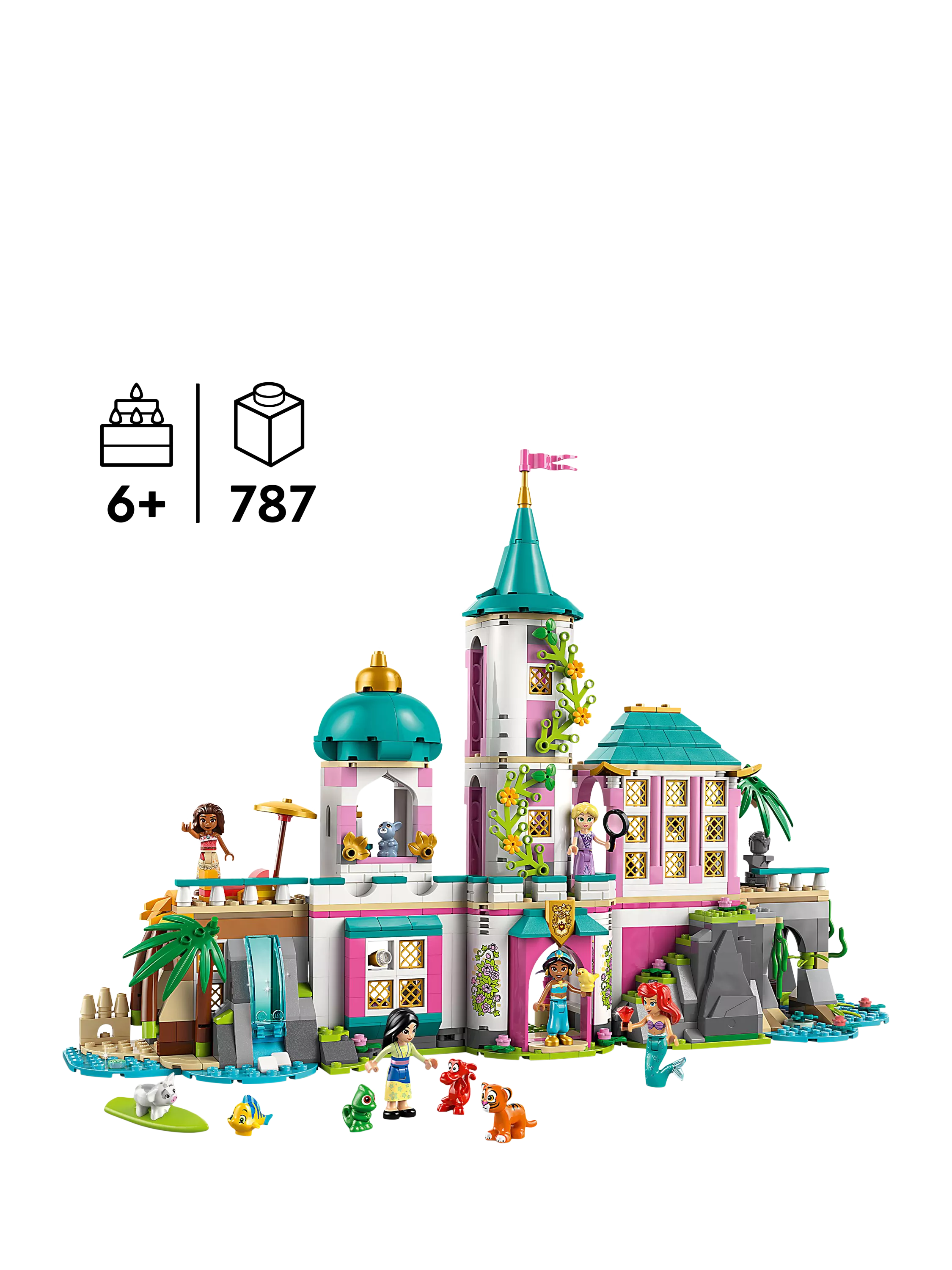 LEGO Disney Princess Castle & Royal Pets building toy set, UK version
