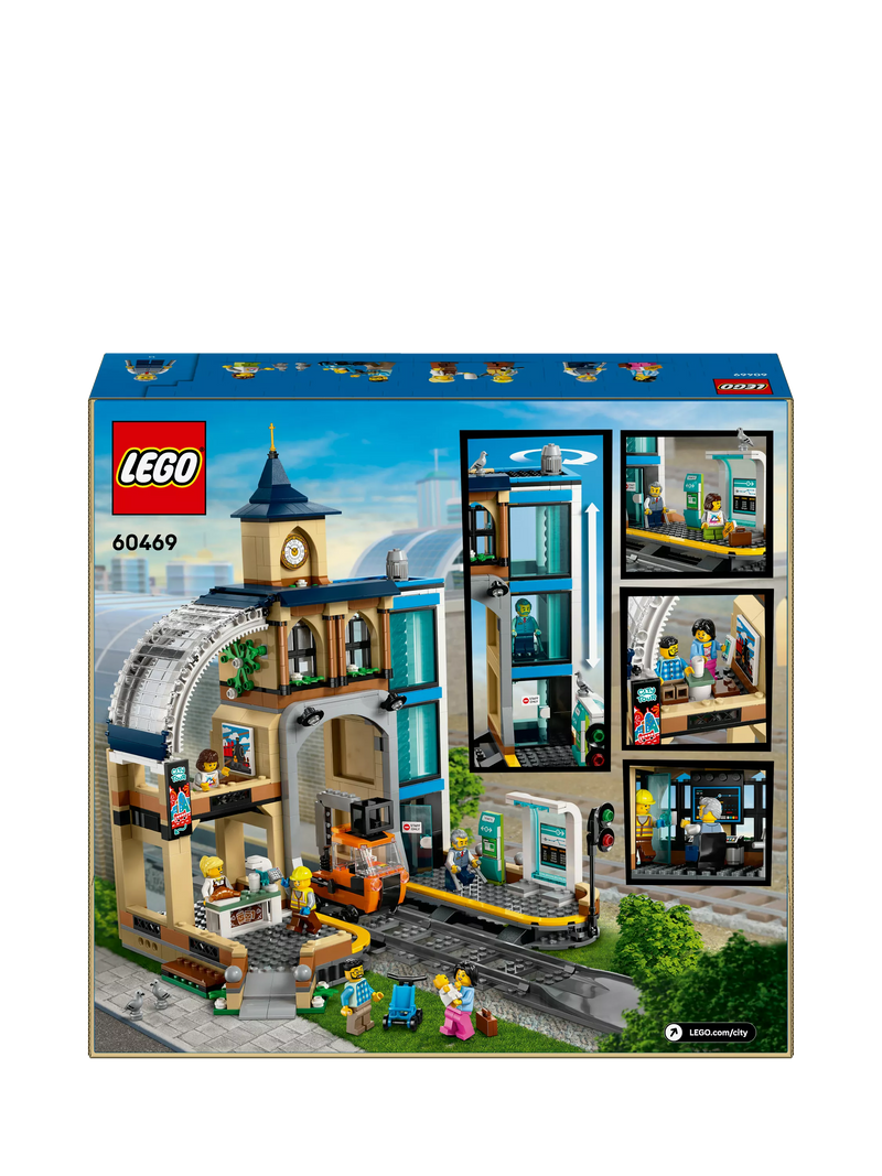 LEGO City Central Train Station construction toy set, UK version