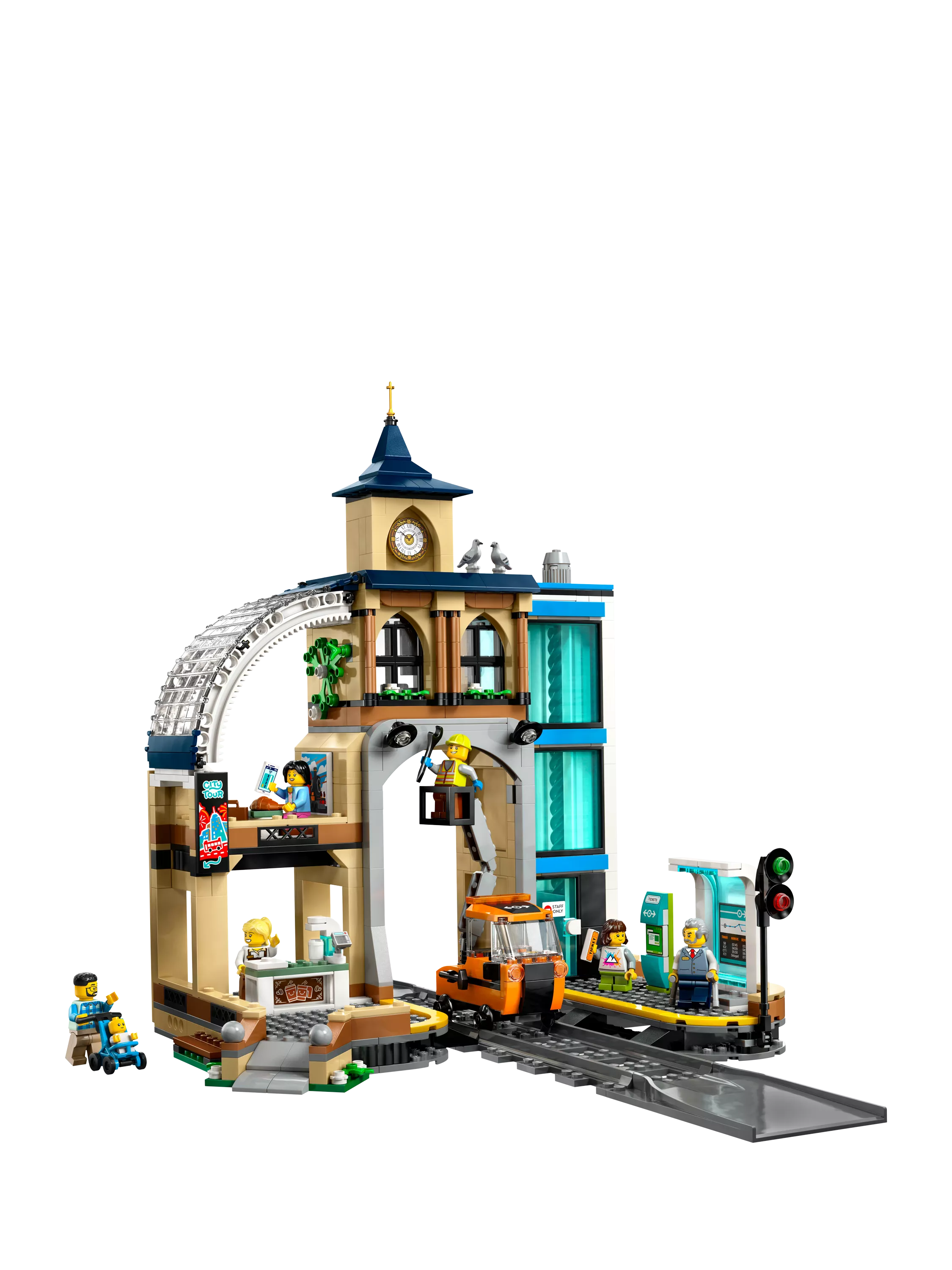 LEGO City Central Train Station construction toy set, UK version