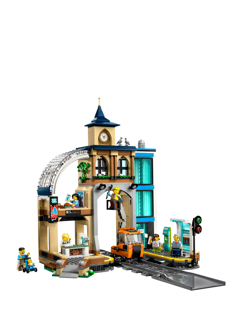 LEGO City Central Train Station construction toy set, UK version