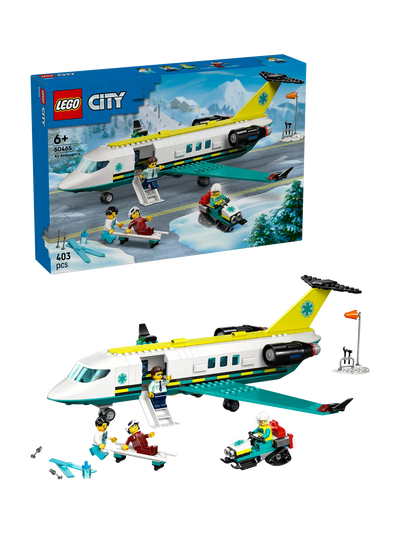 John Lewis LEGO City 60465 Emergency Air Ambulance Airplane Building Set- Buy online at McGrocer