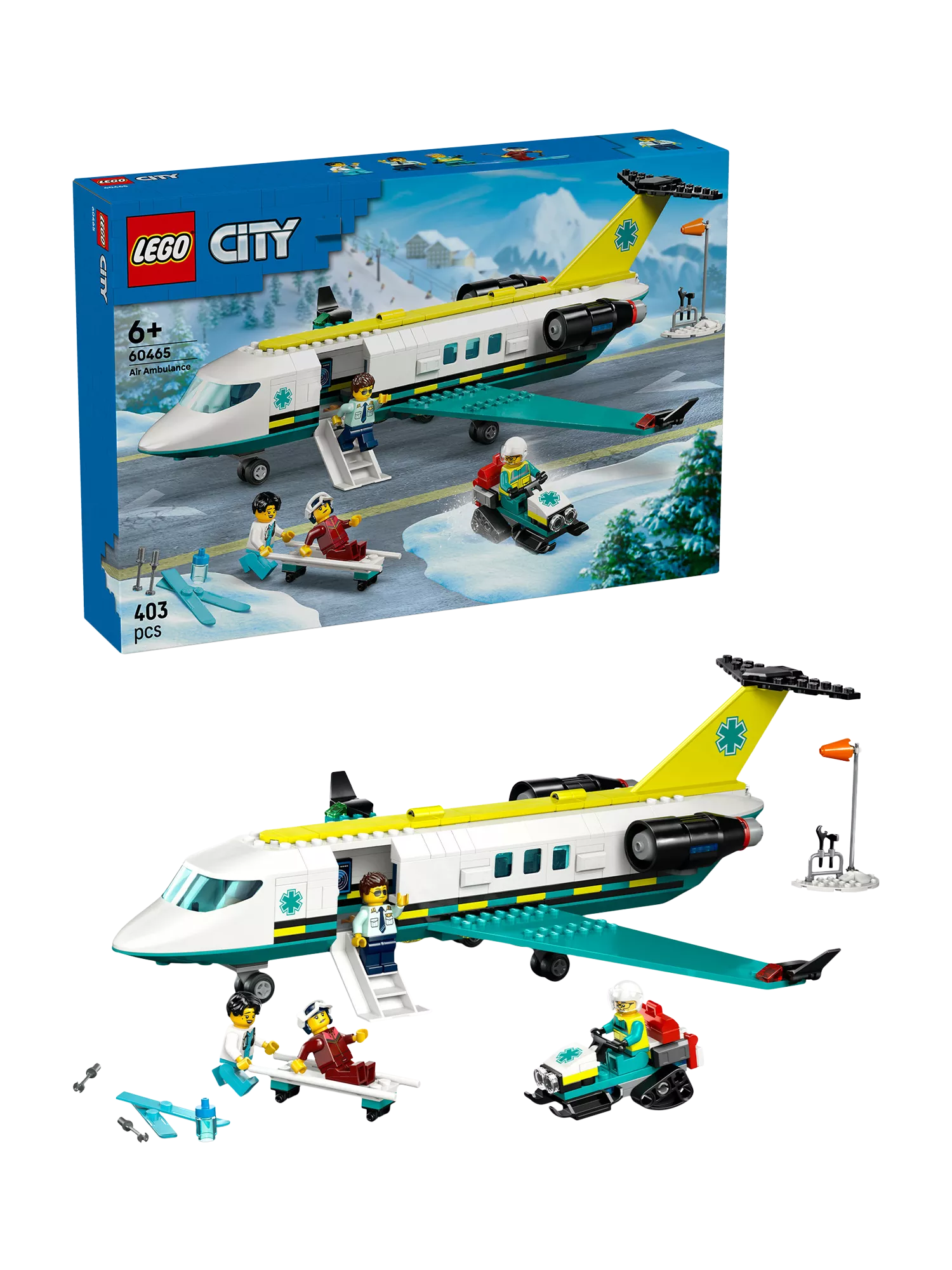 LEGO City Emergency Air Ambulance Airplane building set, UK version