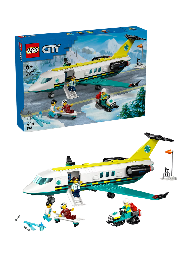 LEGO City Emergency Air Ambulance Airplane building set, UK version