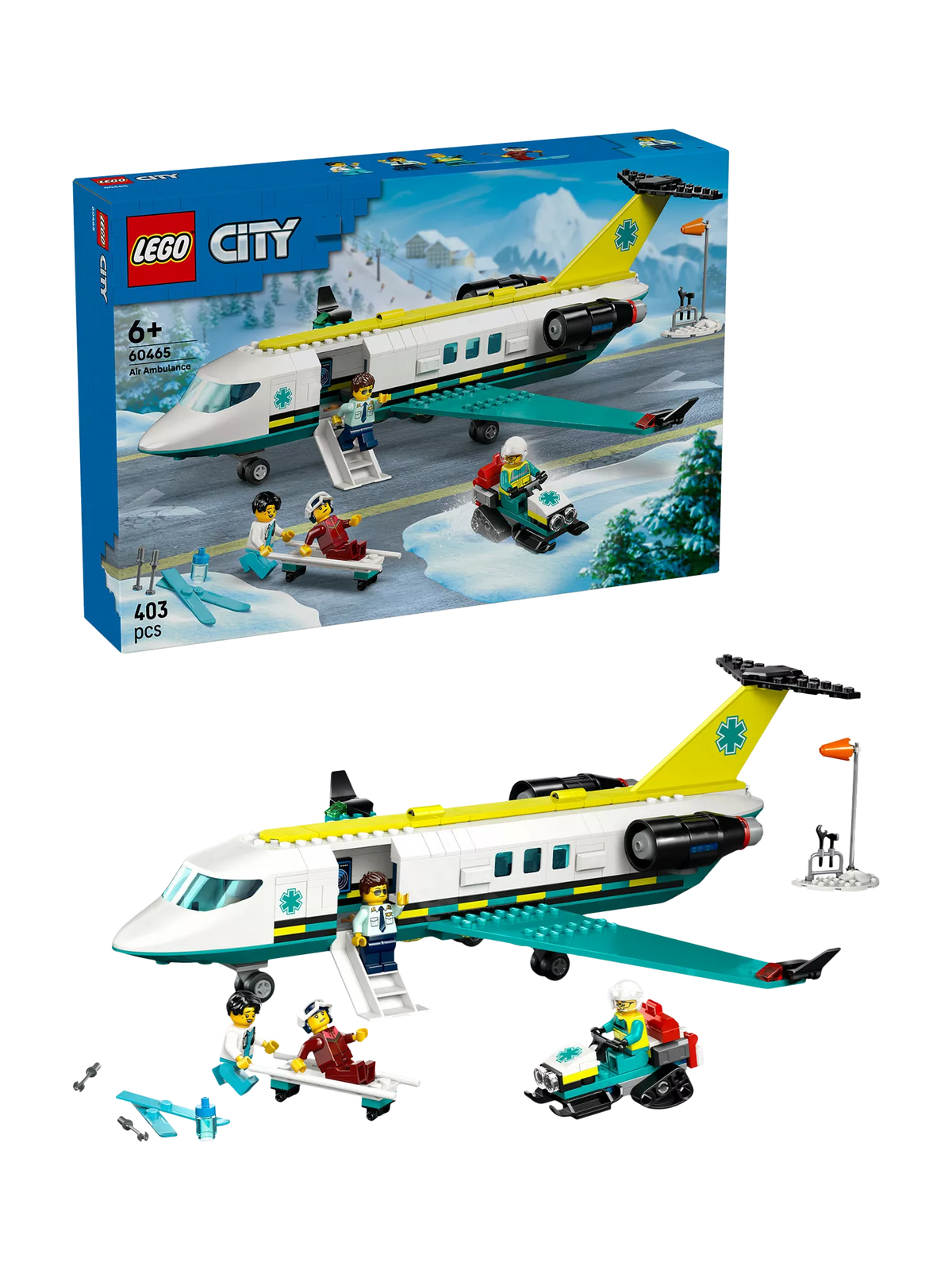 LEGO City Emergency Air Ambulance Airplane building set, UK version