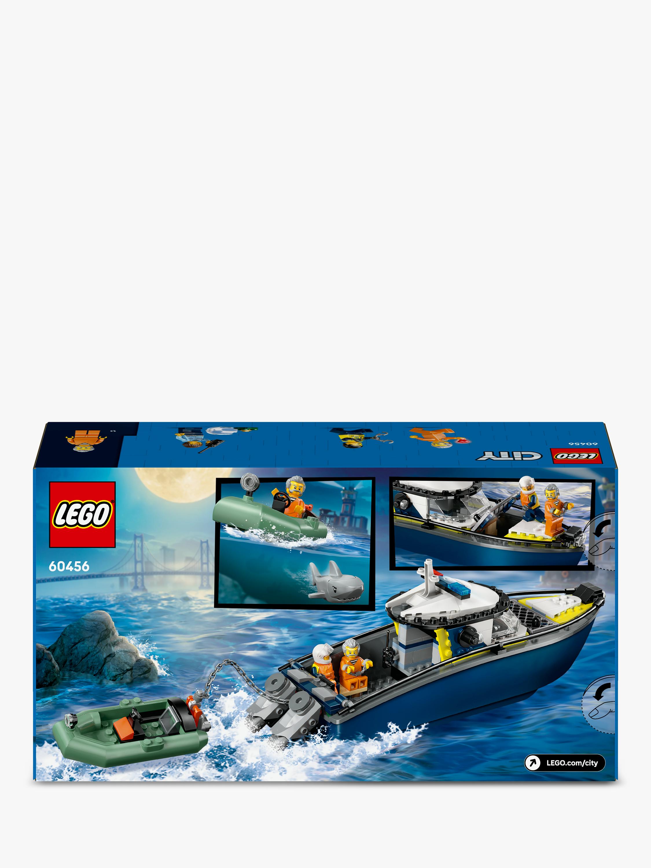 LEGO City Police Boat Chase building toy set, UK version