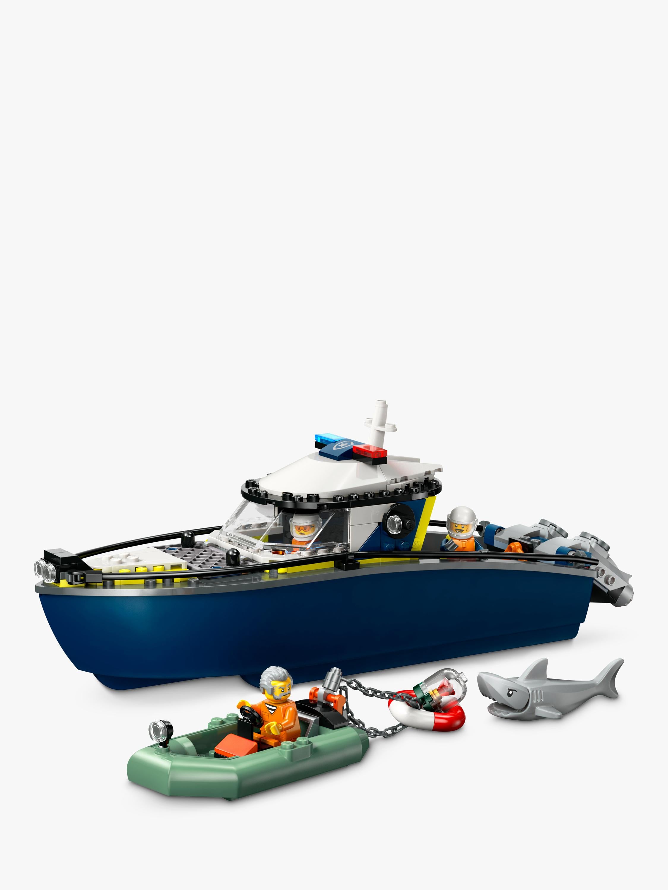LEGO City Police Boat Chase building toy set, UK version