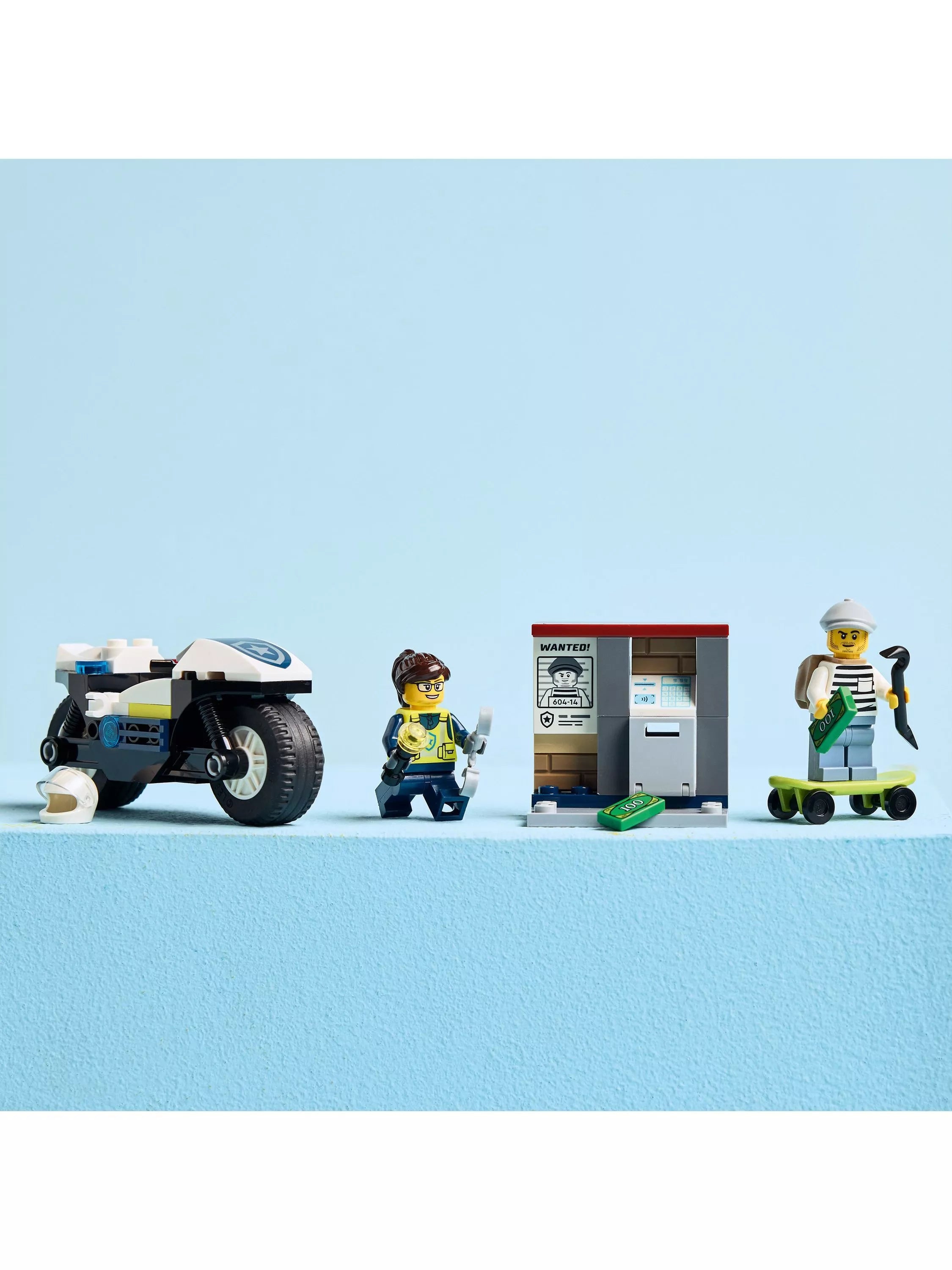 LEGO City Police Motorcycle Chase toy set, UK version