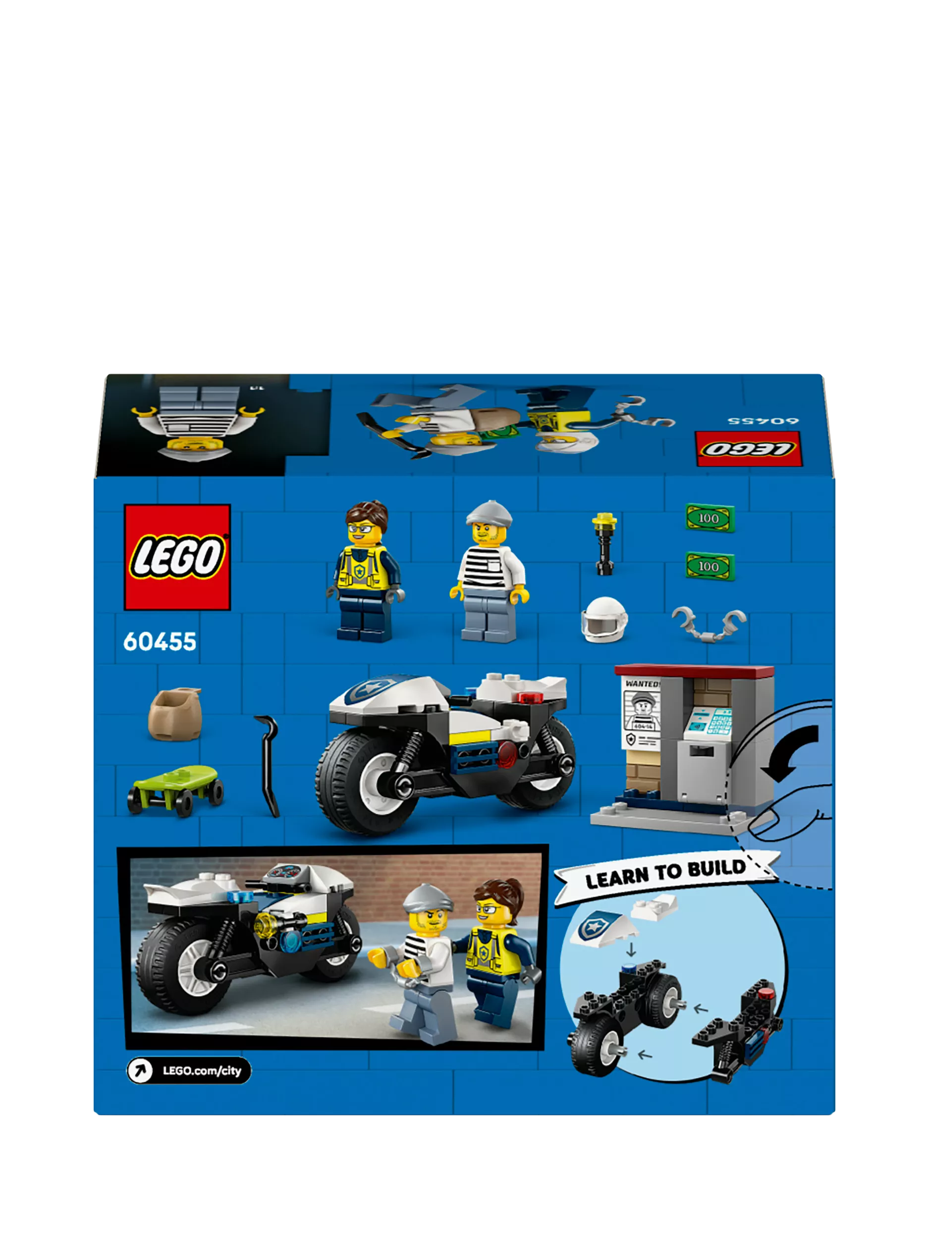 LEGO City Police Motorcycle Chase toy set, UK version