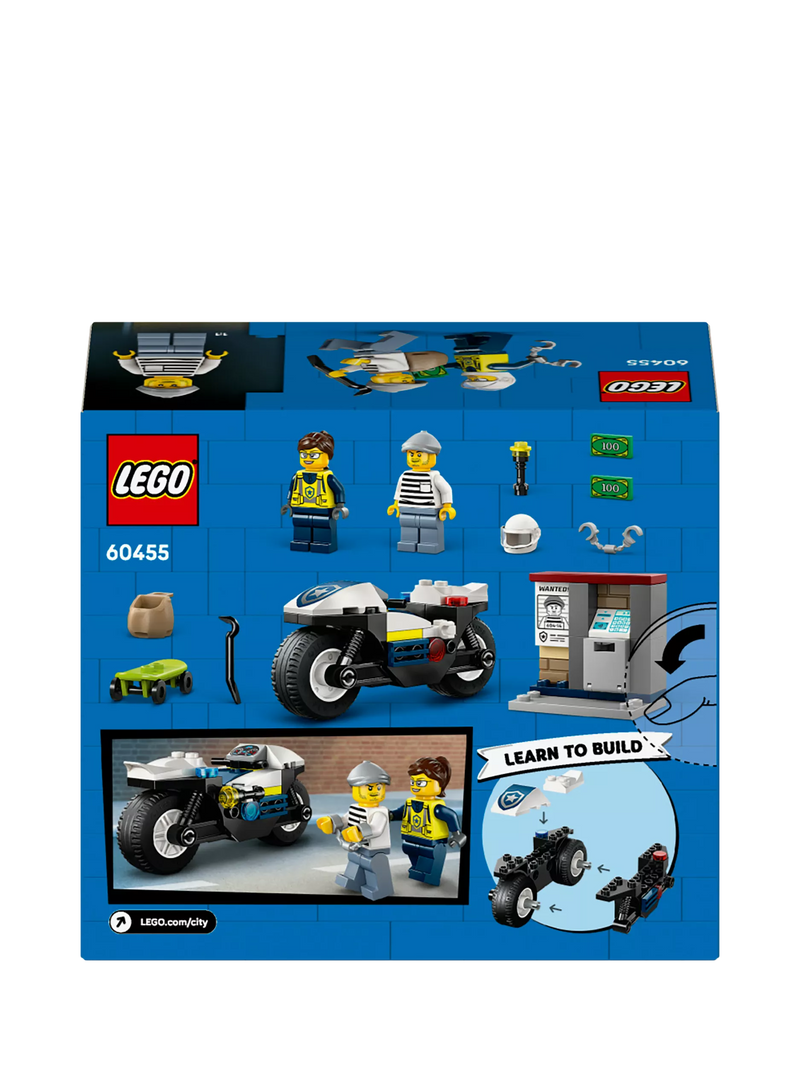 LEGO City Police Motorcycle Chase toy set, UK version