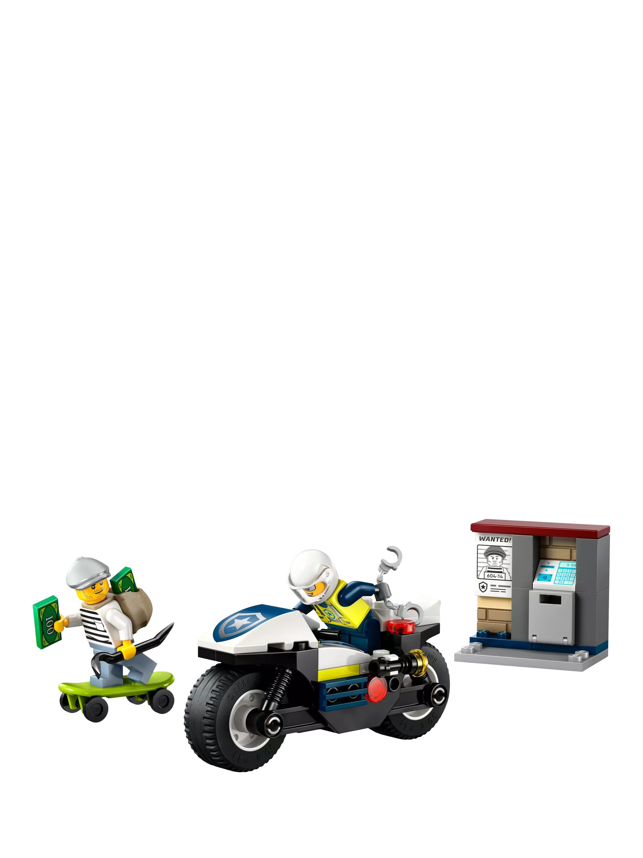 LEGO City Police Motorcycle Chase toy set, UK version