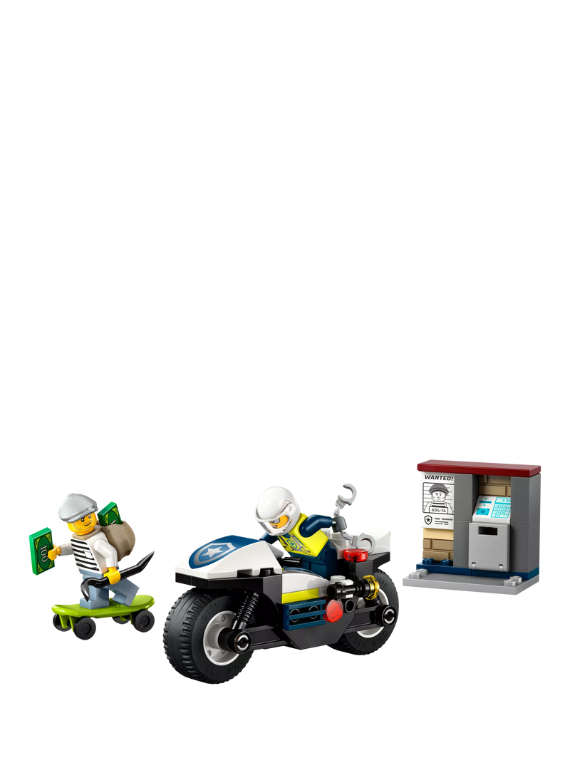LEGO City Police Motorcycle Chase toy set, UK version