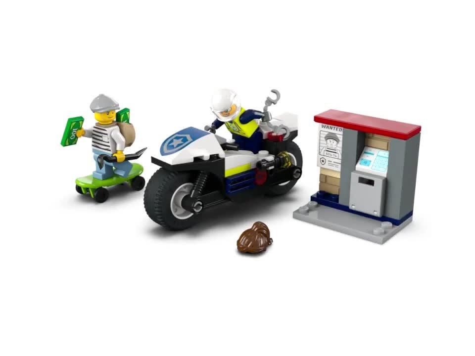 LEGO City Police Motorcycle Chase toy set, UK version