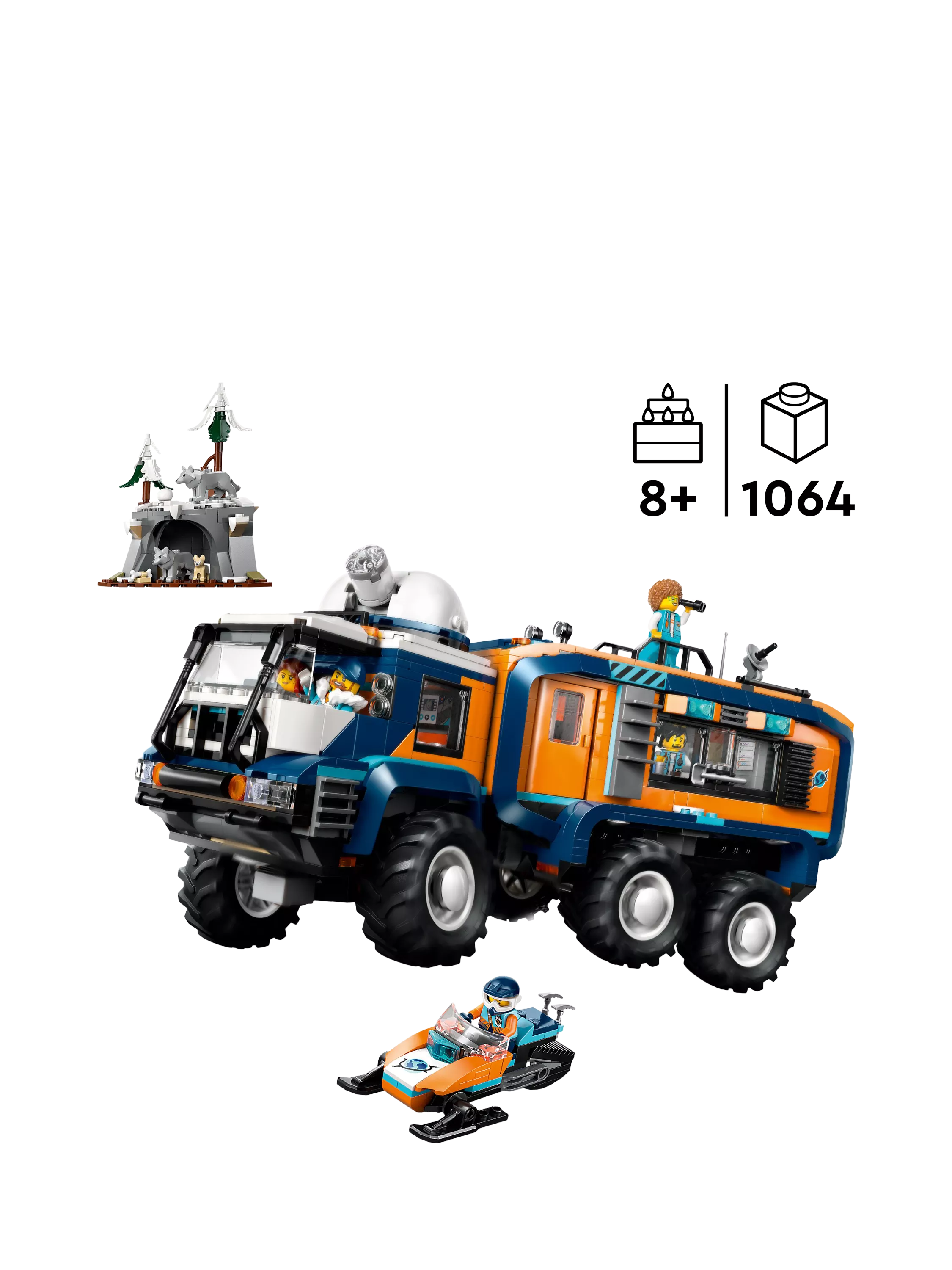 Lego Arctic Explorer Science Lab Truck toy building set, UK version