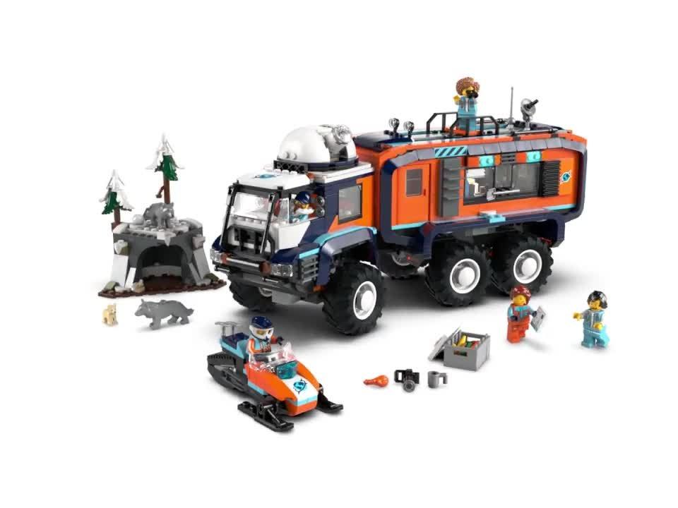 Lego Arctic Explorer Science Lab Truck toy building set, UK version